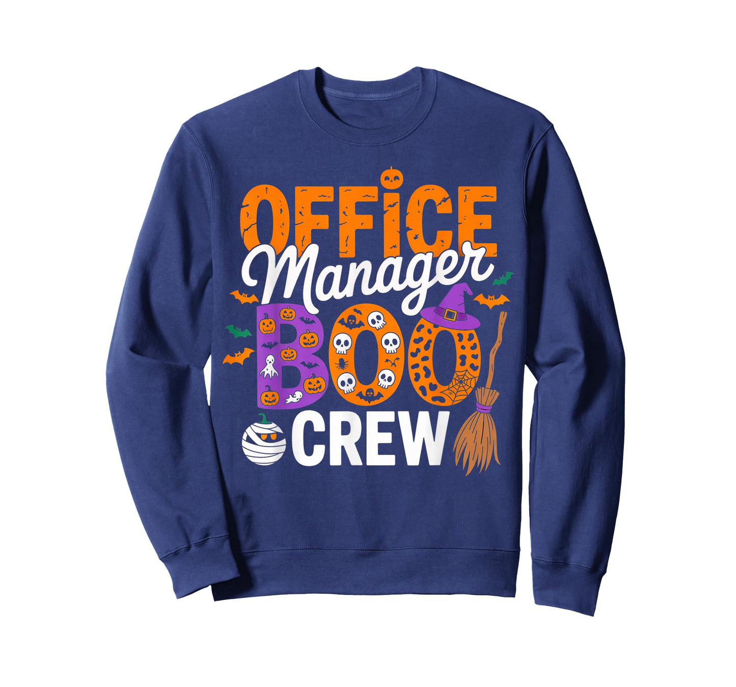 Office Manager Boo Crew Halloween Matching Spooky Outfit T-Shirt