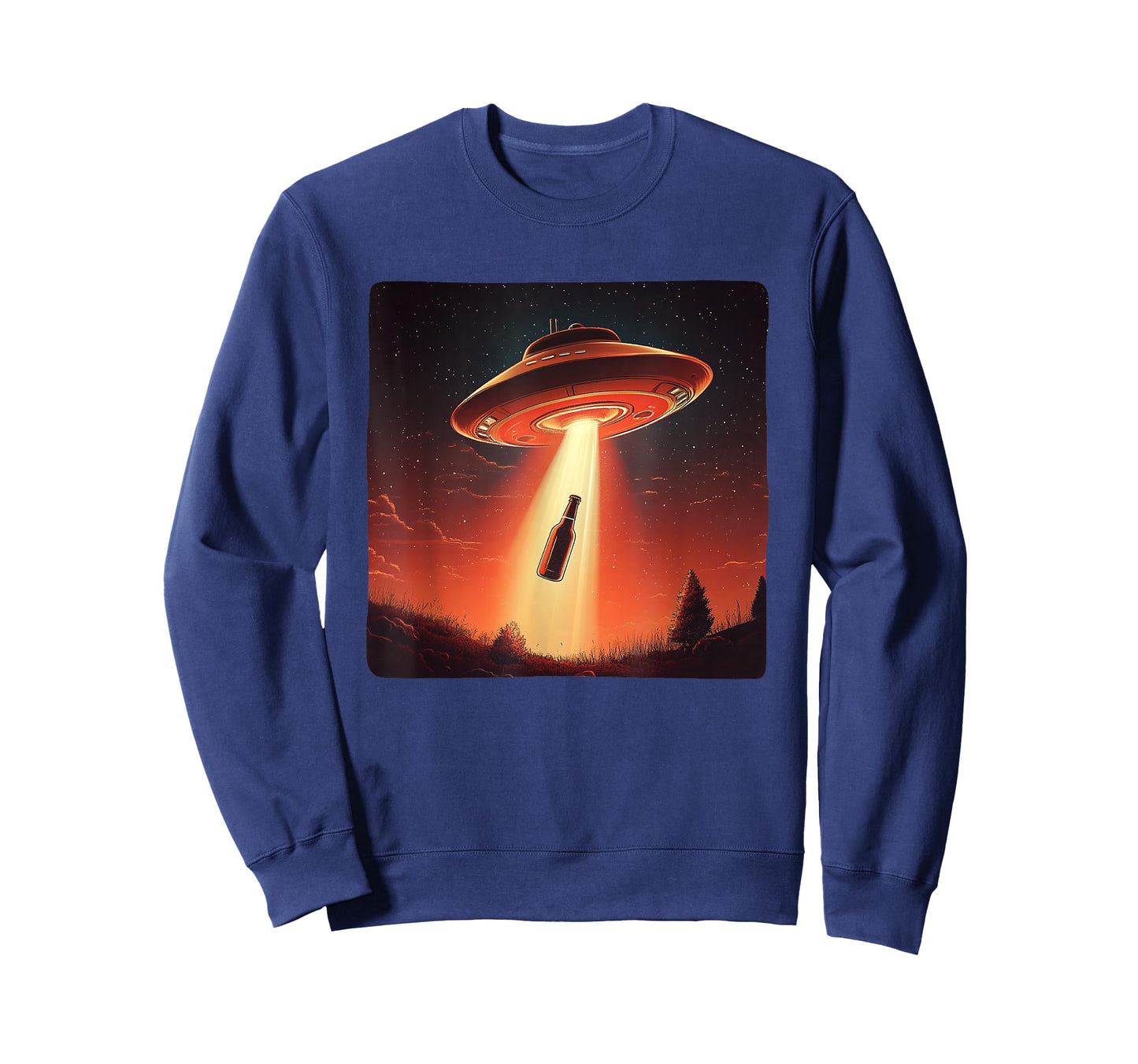 Funny UFO beams beer up for Alien Lovers T-Shirt