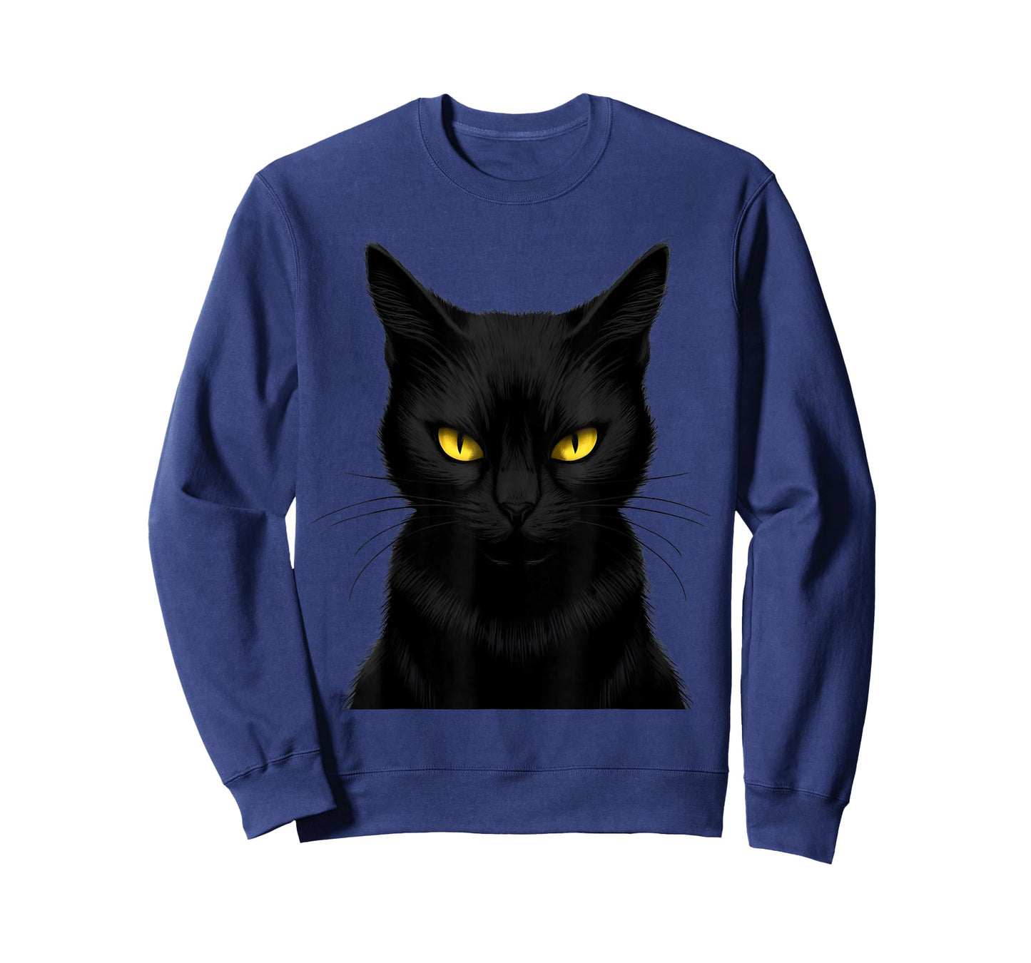 Black Cat Yellow Eyes Graphic Men Women Boys T-Shirt