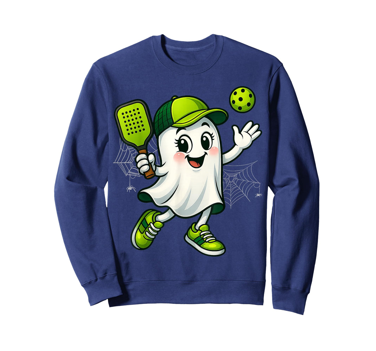 Boo Ghost Halloween Pickleball Pickle Ball Mens Womens T-Shirt