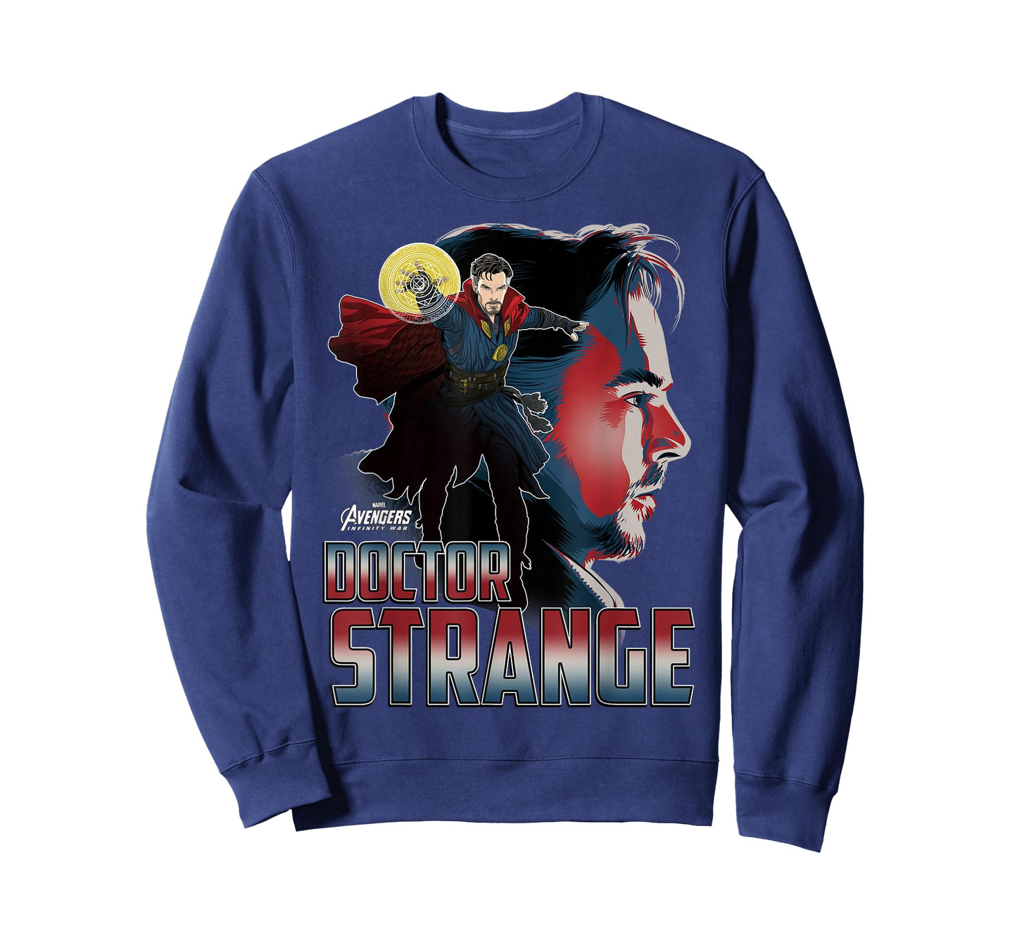 Marvel Infinity War Dr. Strange Head Profile Graphic T-Shirt T-Shirt