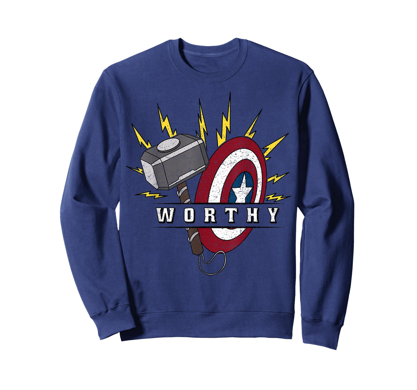 Marvel Avengers Endgame Captain America Worthy Hammer Shield T-Shirt