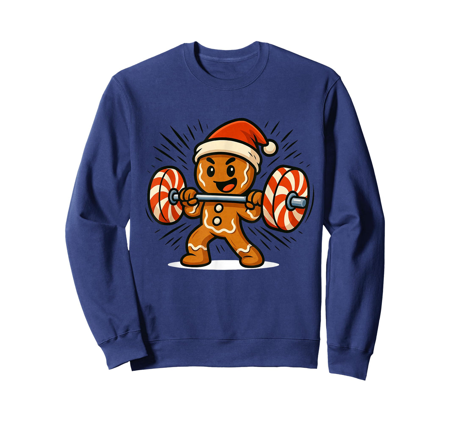 Gingerbread Man Christmas Workout T-Shirt