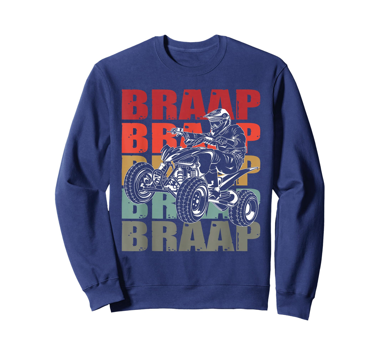 Funny Four Wheeler Quad Riding ATV Rider Racing Vintage Gift T-Shirt