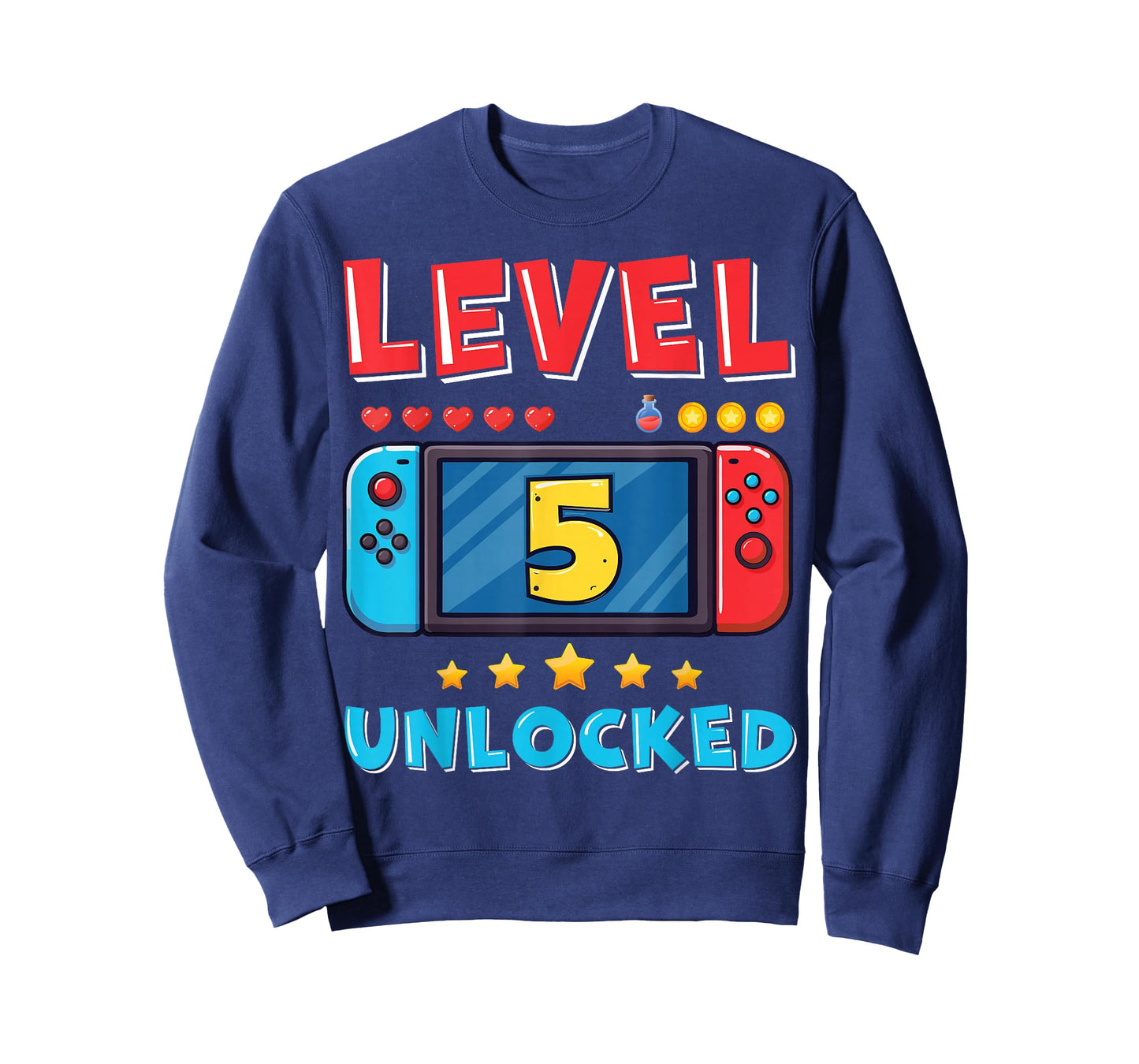 5 Year Old Bday Decorations Son Gamer Boy 5yr 5th Birthday T-Shirt