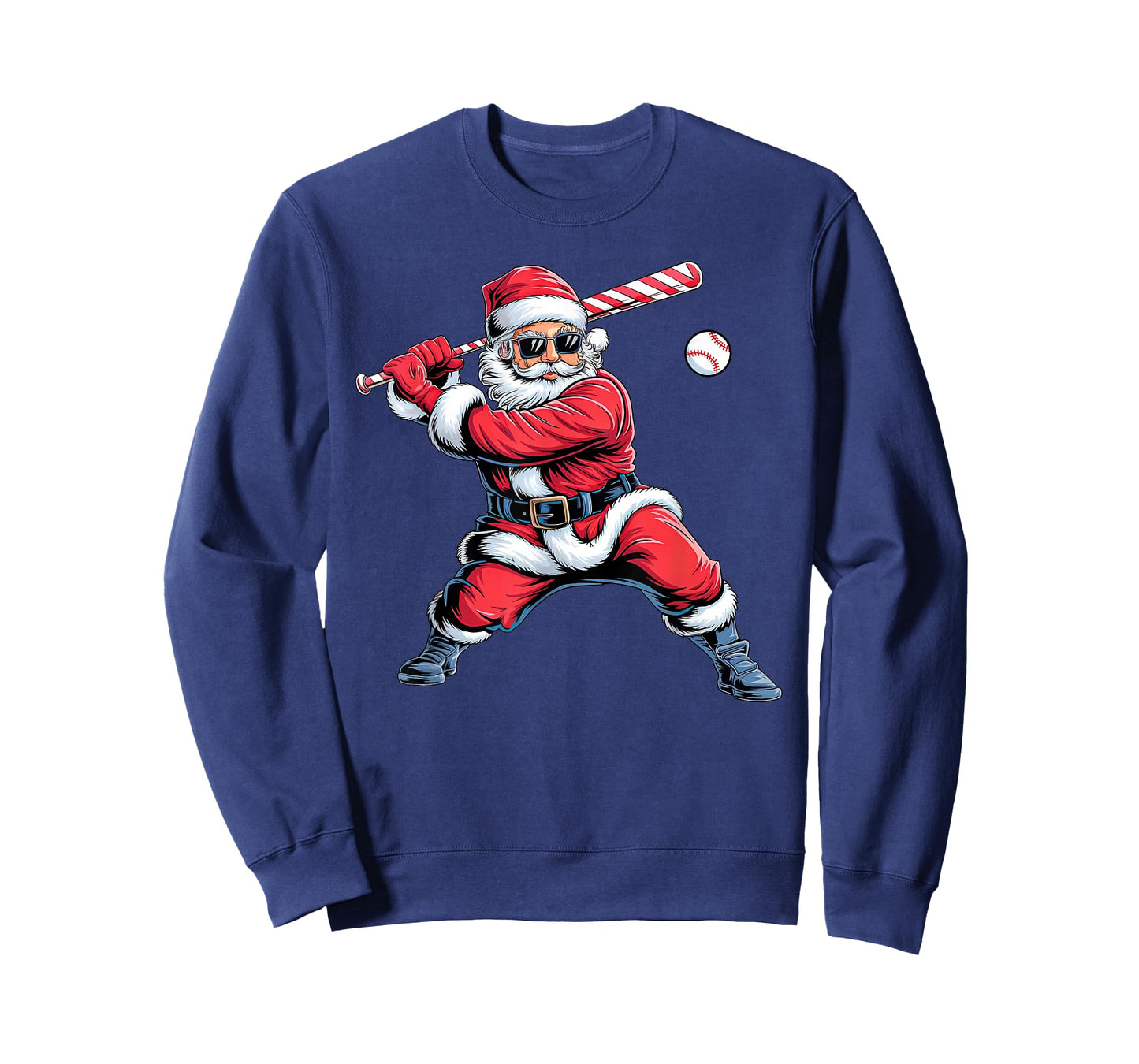 Funny Santa Baseball Christmas Pajamas Xmas Men Boy Toddlers T-Shirt