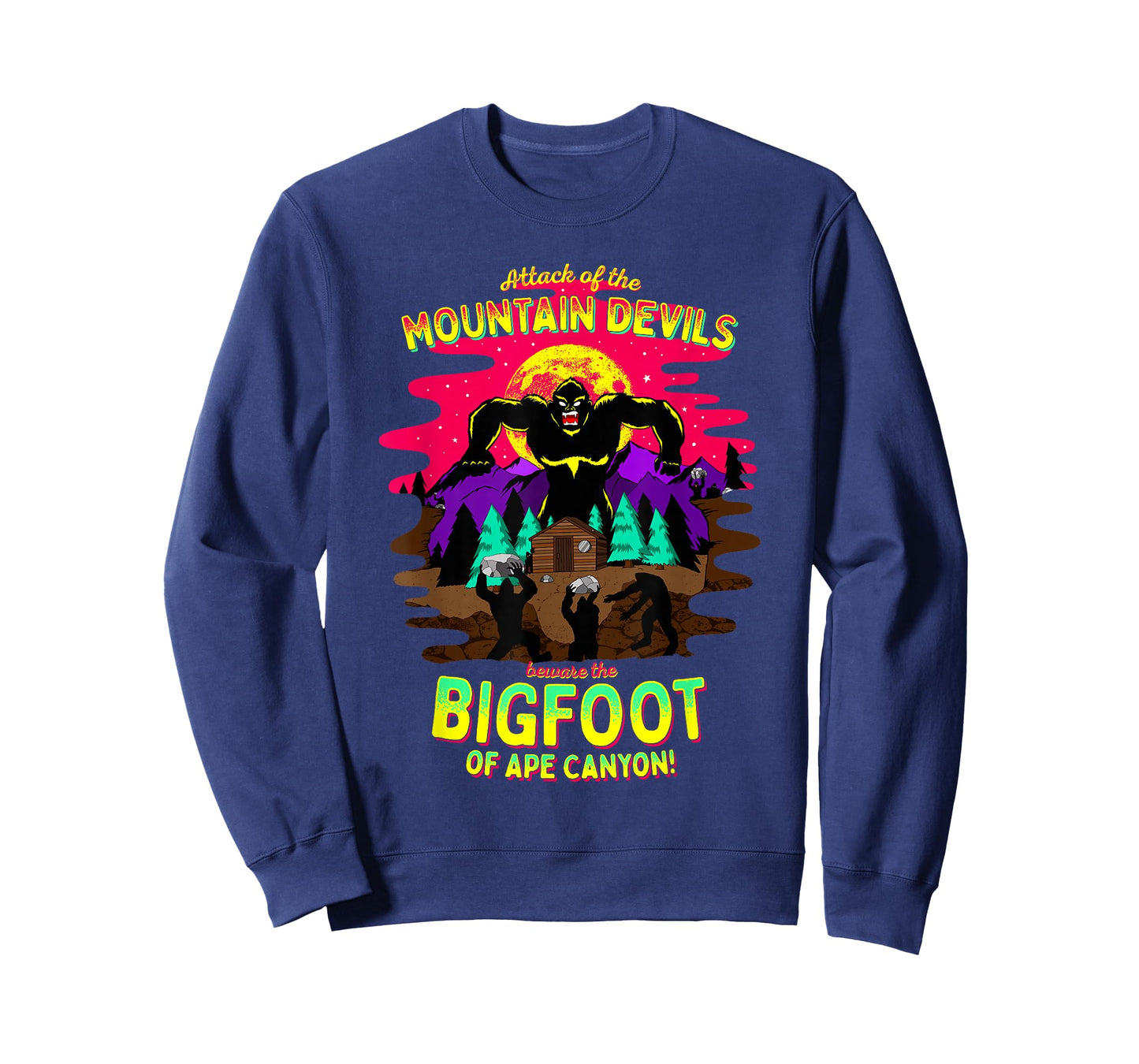 Bigfoot Battle of Ape Canyon Mt St Helens 1924 Retro Cryptid T-Shirt