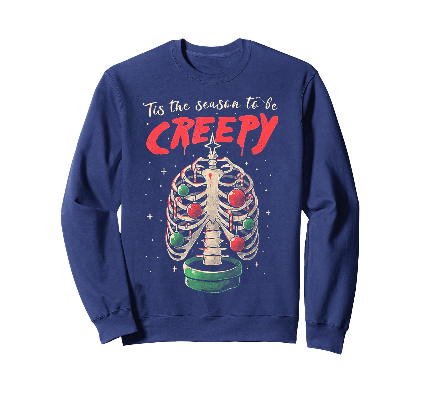 Tis The Season To Be Creepy Skeleton Tree Xmas T-Shirt