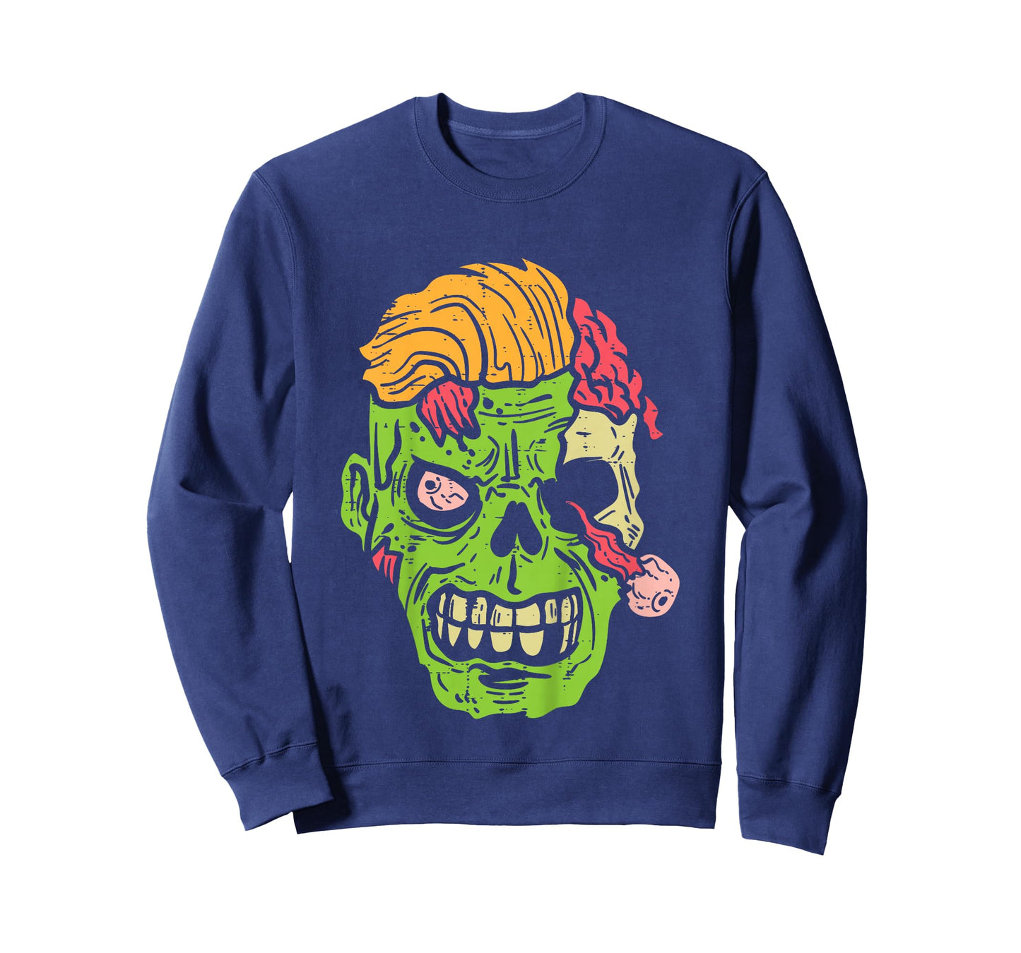 Kids Zombie Face Scary Spooky Creepy Halloween Boys Youth Teen T-Shirt