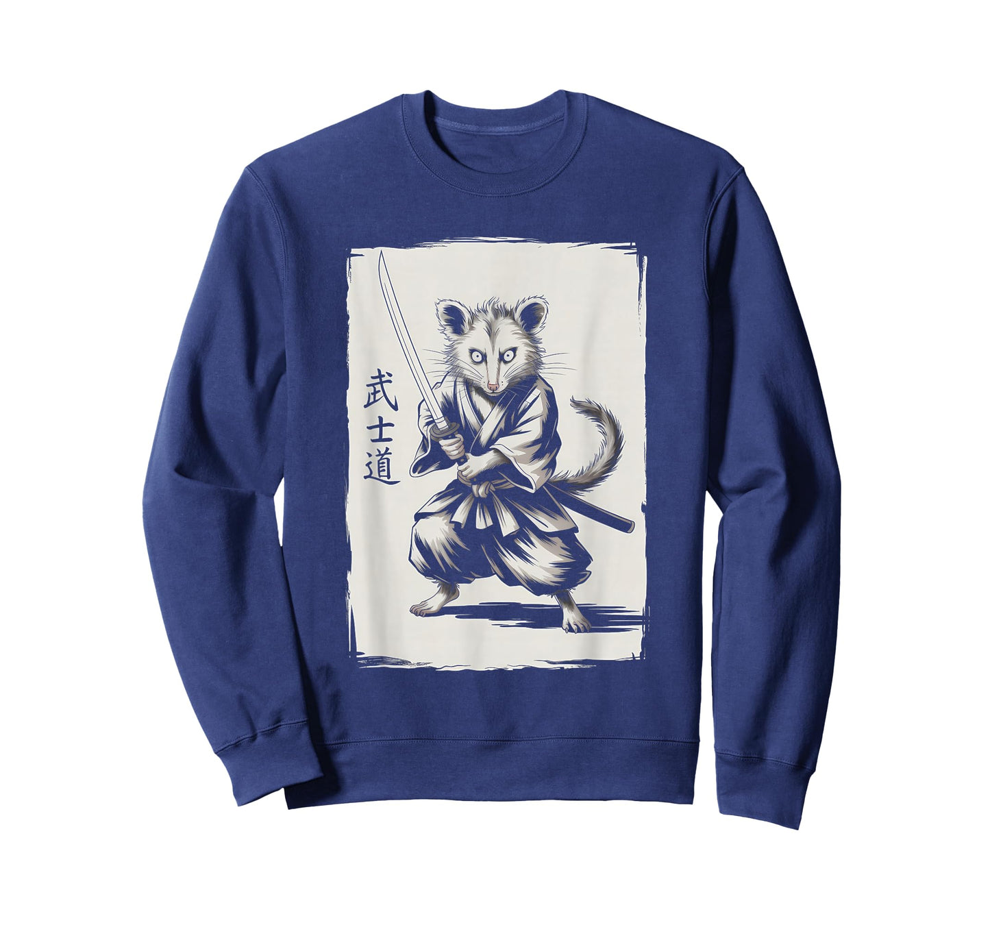 Samurai Opossum Shirt Japanese Culture Art Cool Anime Gifts T-Shirt
