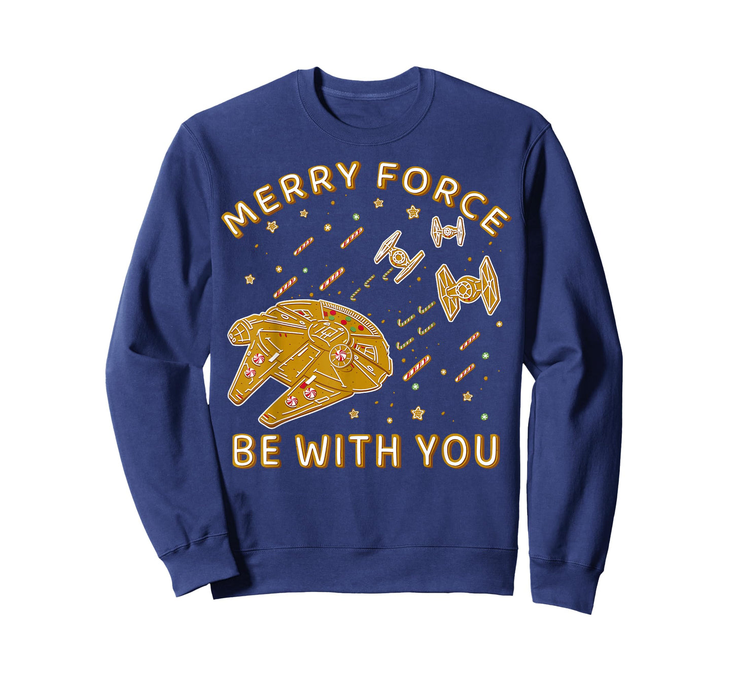 Star Wars Christmas Merry Force Be With You Cookies T-Shirt