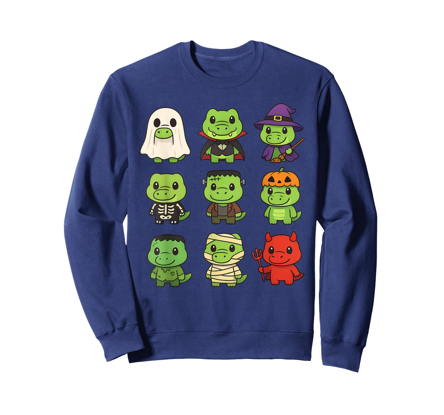 Funny Crocodile Ghost Costume Spooky Alligator Halloween T-Shirt