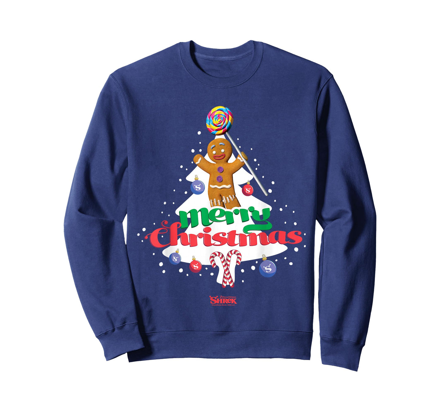 Shrek Gingy Merry Christmas Candy Tree T-Shirt