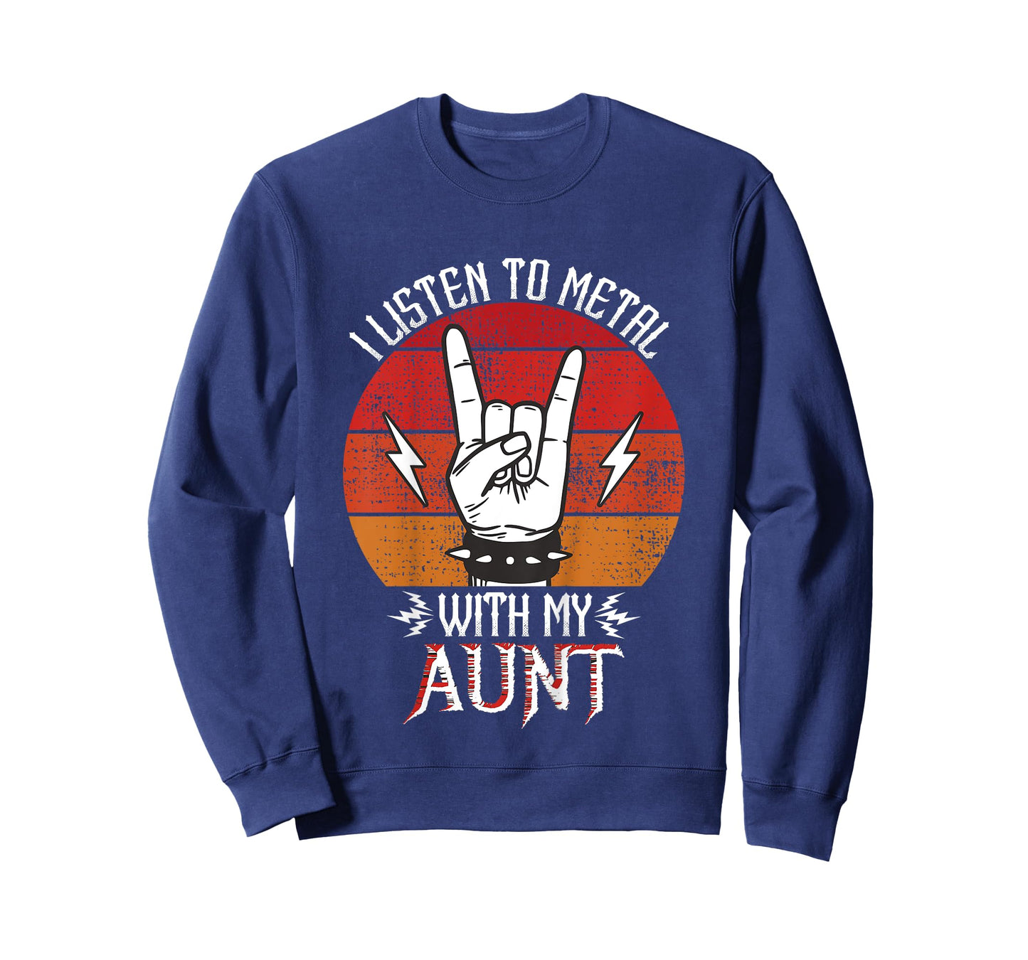 I Listen To Heavy Metal With My Aunt Kids Heavy Metal T-Shirt