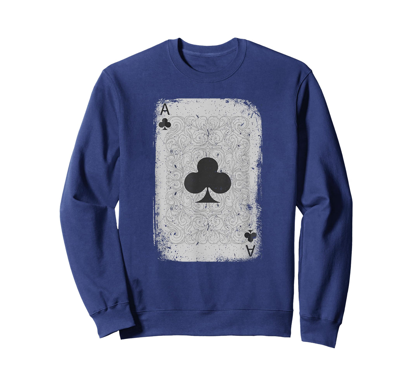 Vintage Distressed Ace of Clubs Poker Playing Card T-Shirt T-Shirt