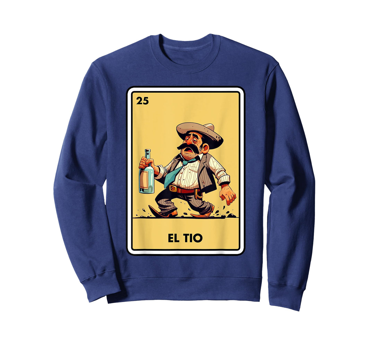 Mexican Uncle Drinking Lover Tio El Tio Mexican Bingo Card T-Shirt