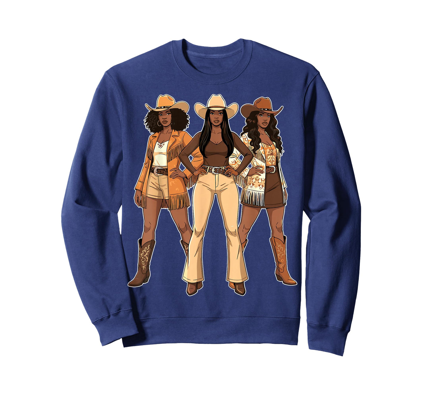 Black African American Cowgirl T-Shirt
