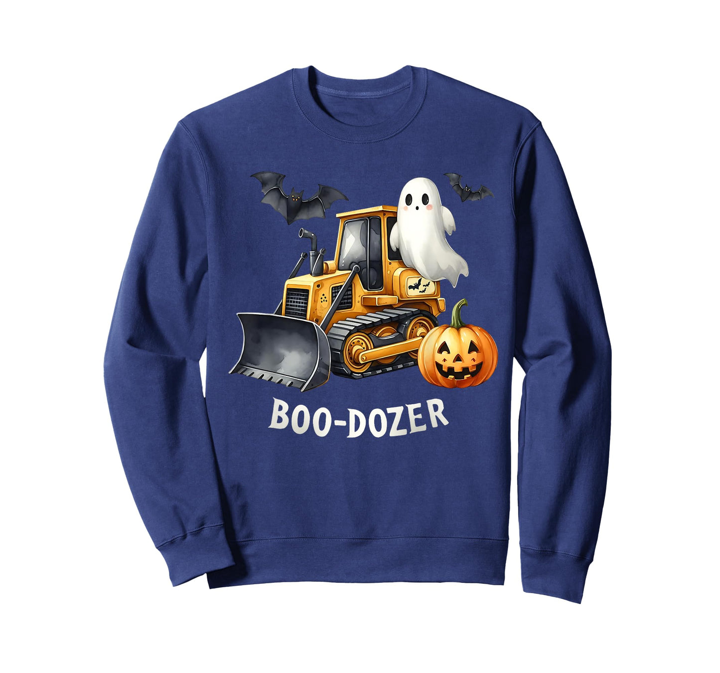 Bulldozer Halloween Boo Dozer Construction Truck Boy Kids T-Shirt