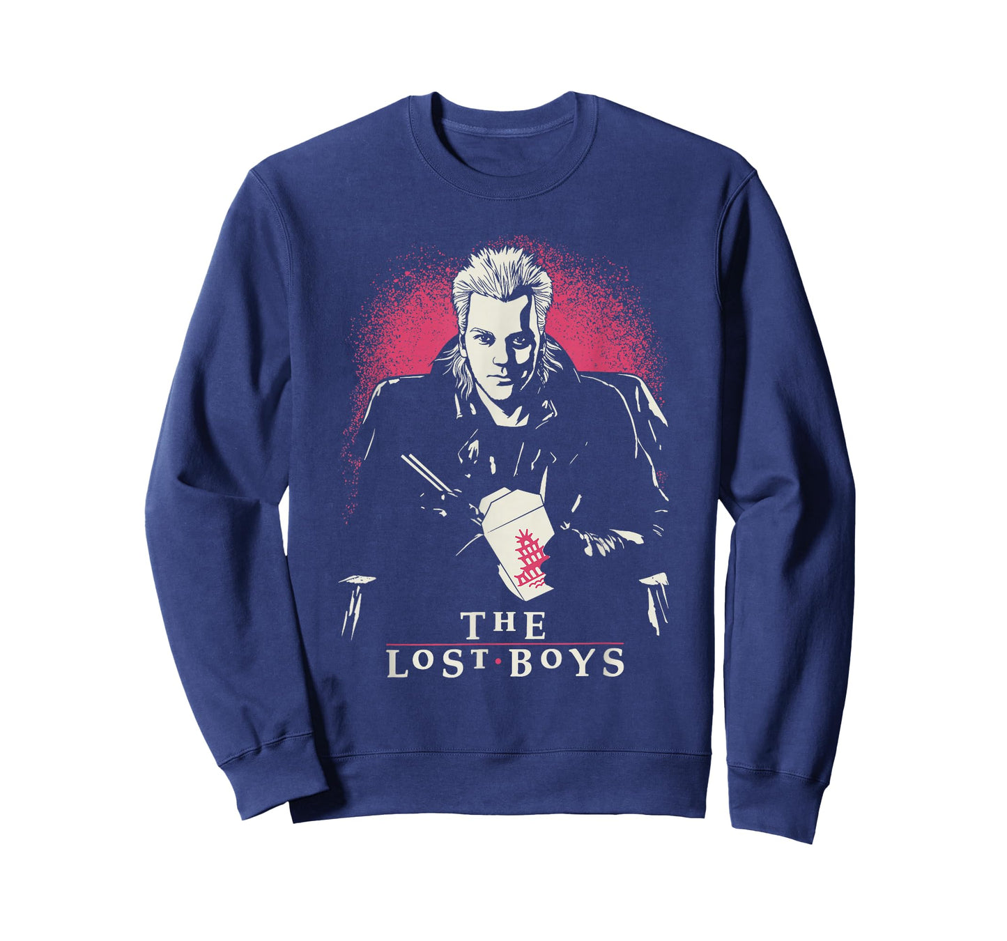 The Lost Boys Front Back Never Grow Old Pink Horror Movie T-Shirt