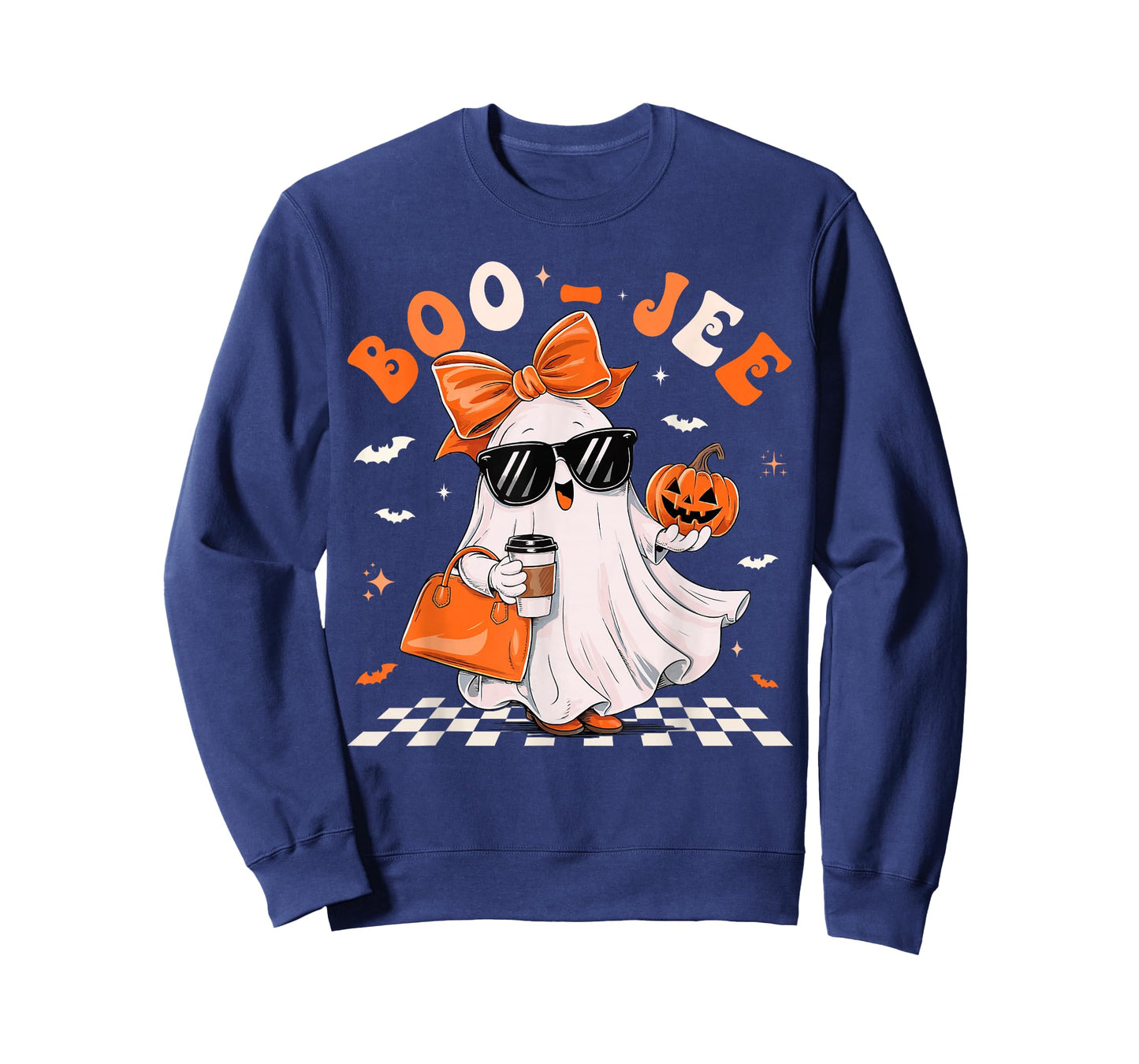 Cute Ghost Boujee Boo-Jee Funny Halloween Spooky Season T-Shirt