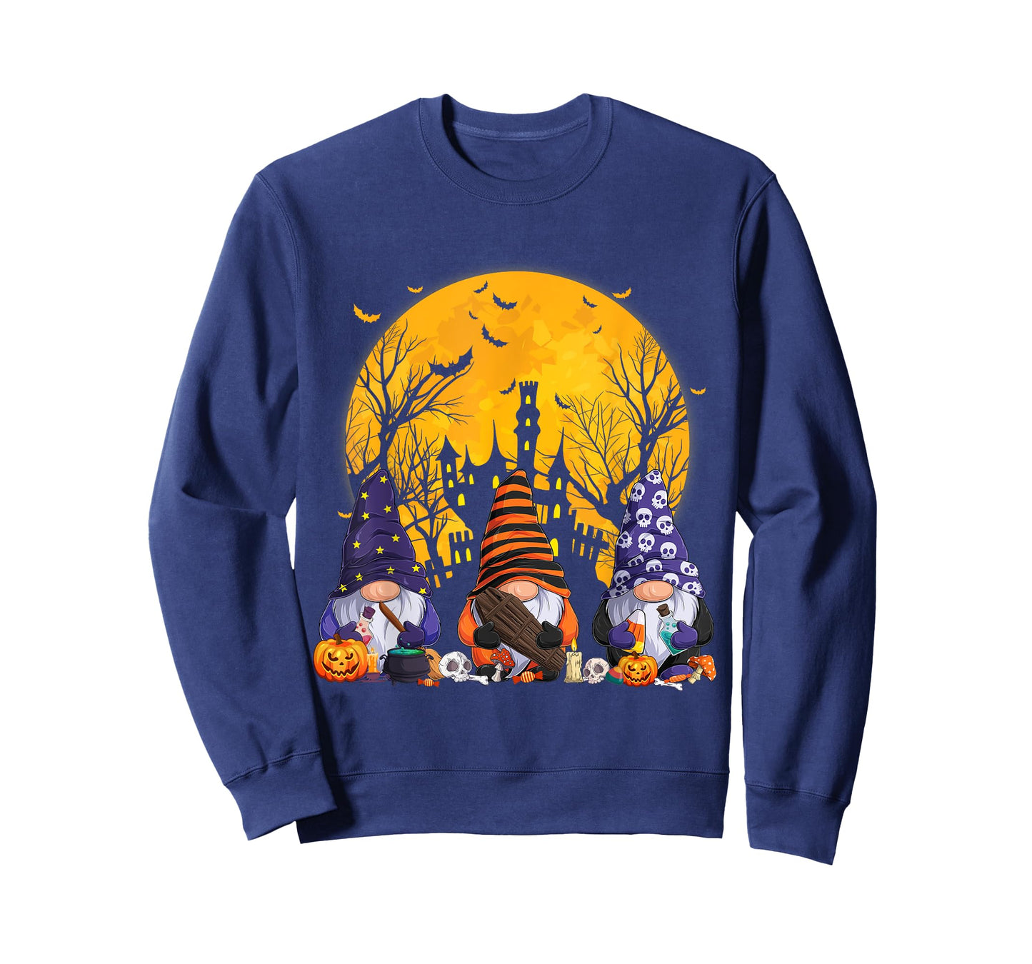 Gnome Witch Halloween Pumpkin Autumn Fall Holiday 2024 T-Shirt