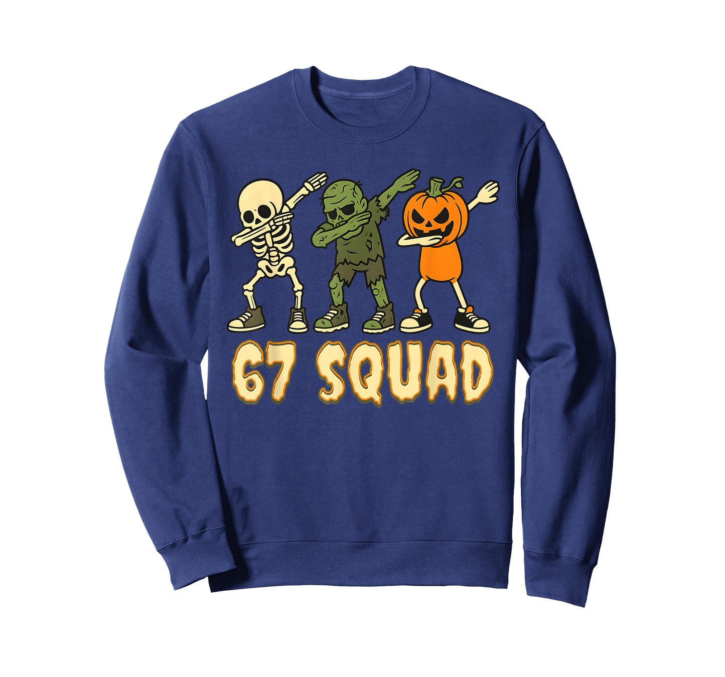 67 Halloween Squad Pumpkin Six Seven Boys Brainrot Meme Kid T-Shirt