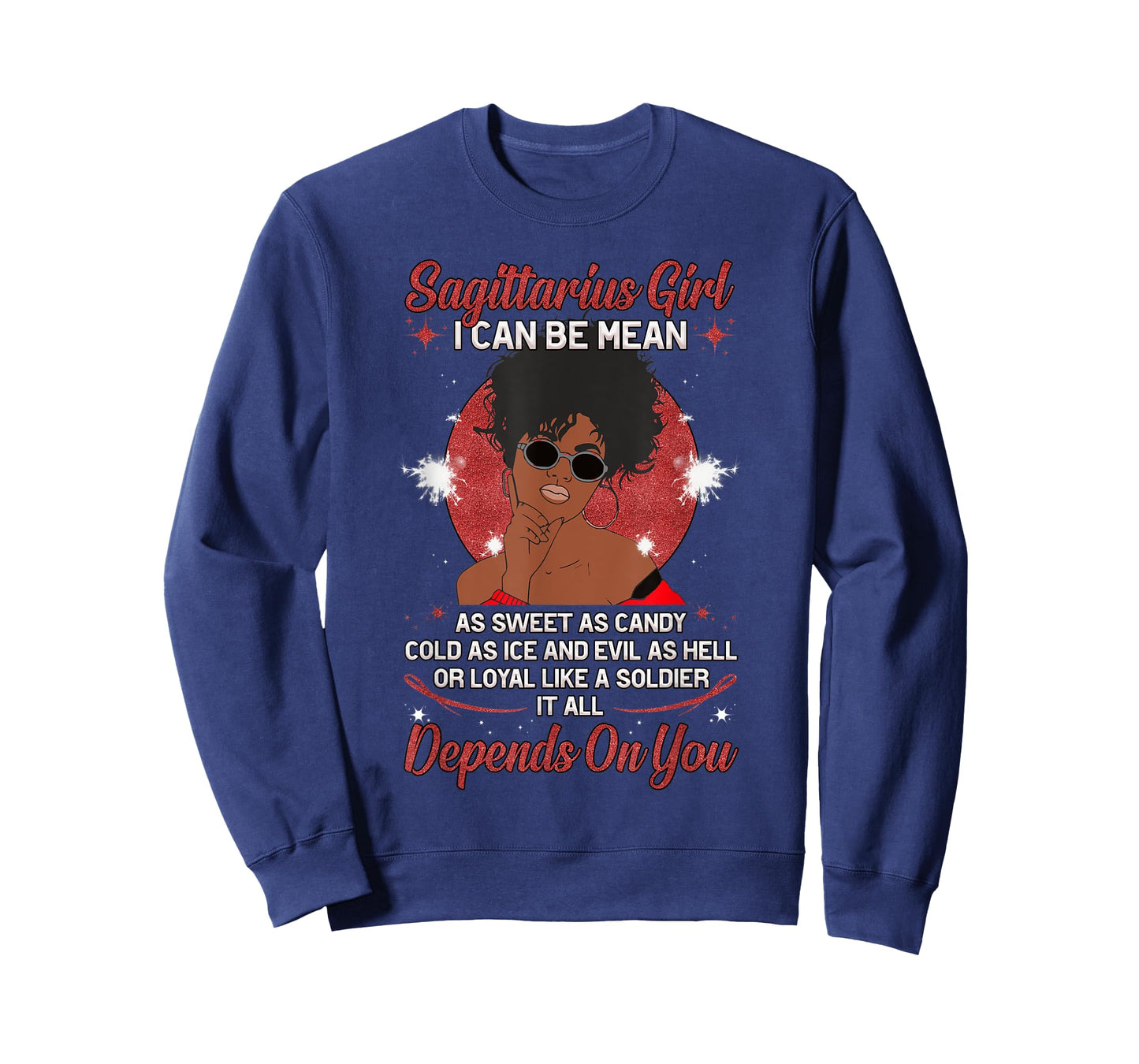 Black Pride Melanin Sagittarius For Women I can Be Mean T-Shirt