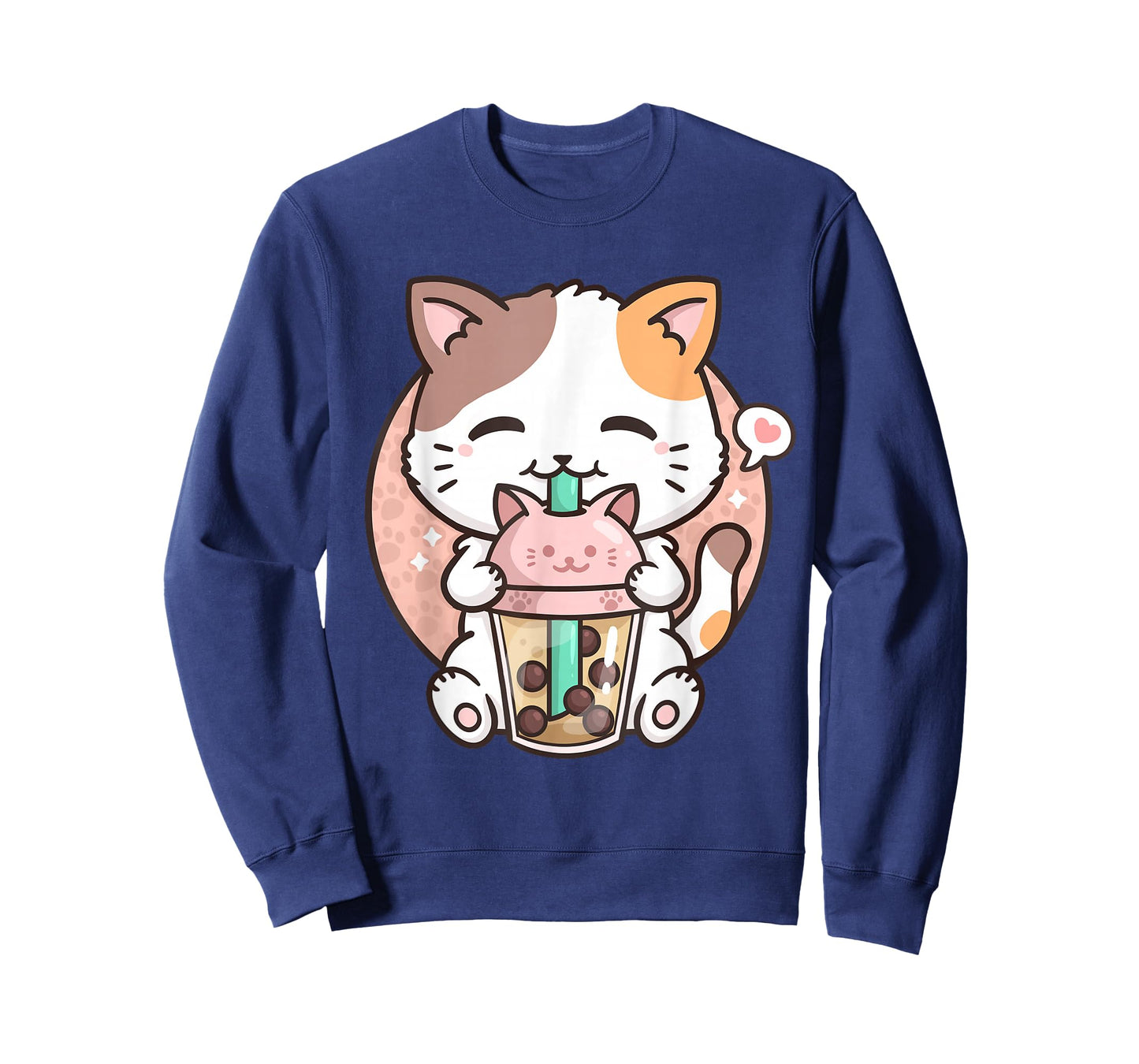 Boba Tea Cat Bubble Tea Cat Milk Tea Kawaii Anime Cat T-Shirt