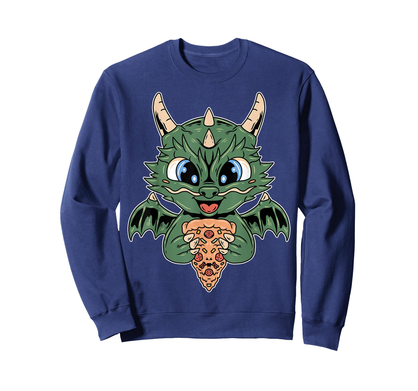 Mythical Kawaii Dragon Wings Pizza Fantasy T-Shirt