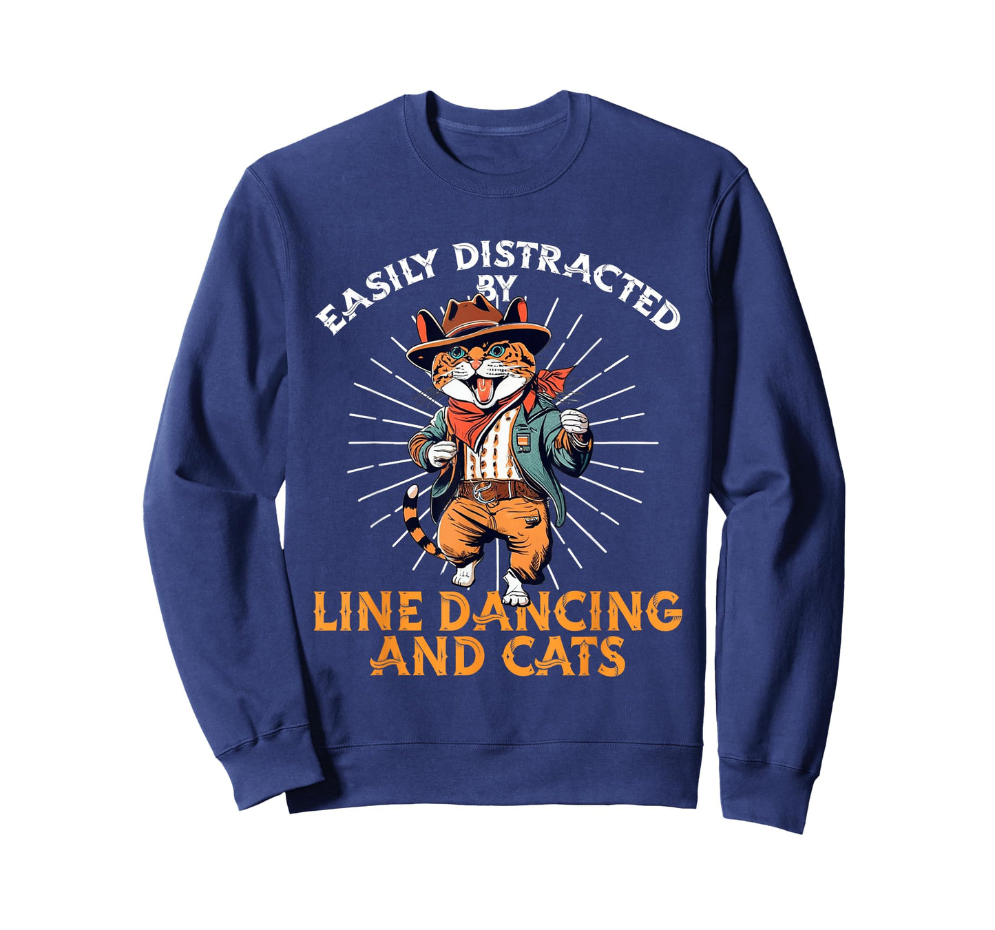 Easily distracted by line dancing and cats. Line Dance lover T-Shirt