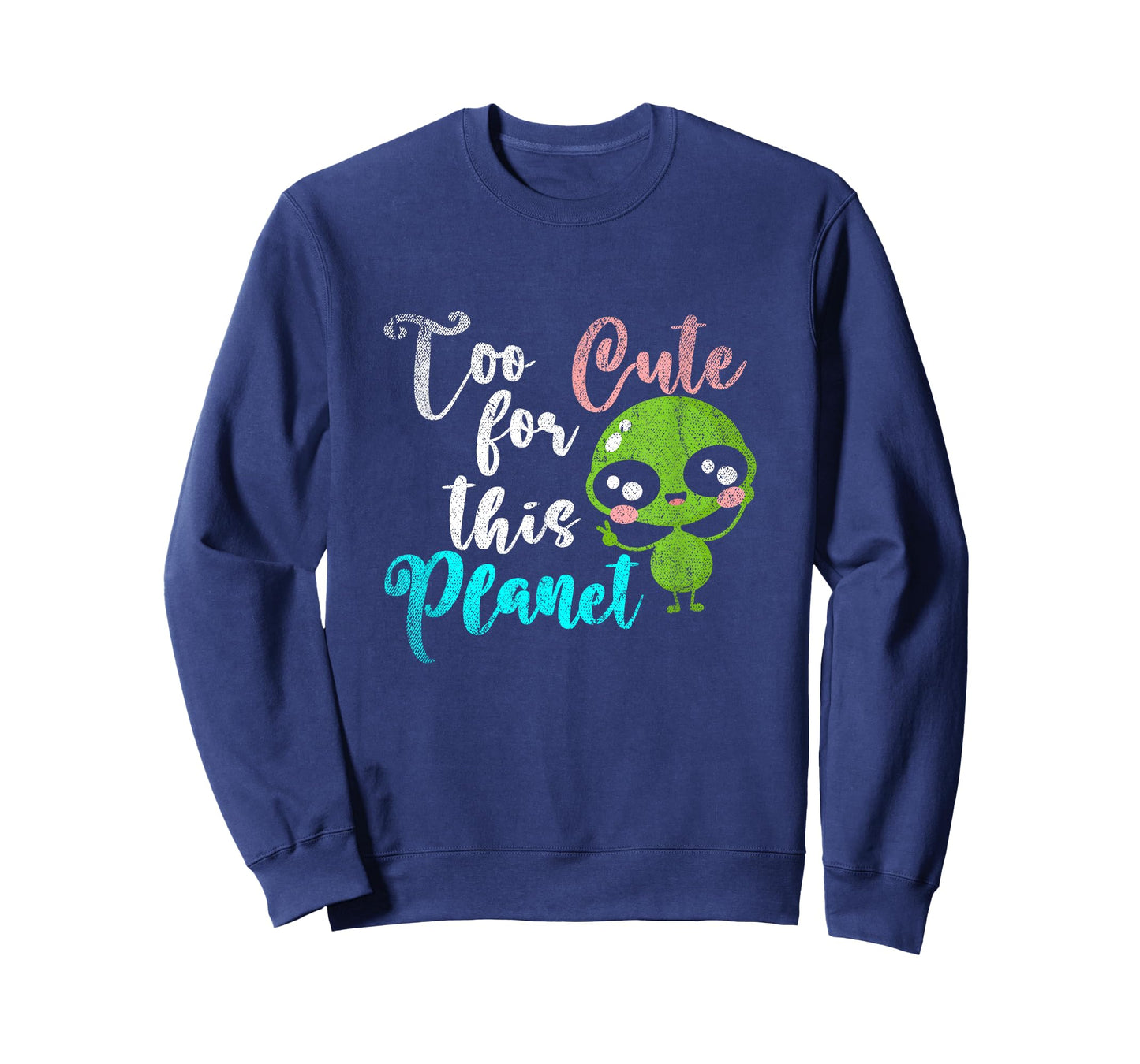 Funny UFO Women Girls Kids Gift Idea Cute Alien T-Shirt