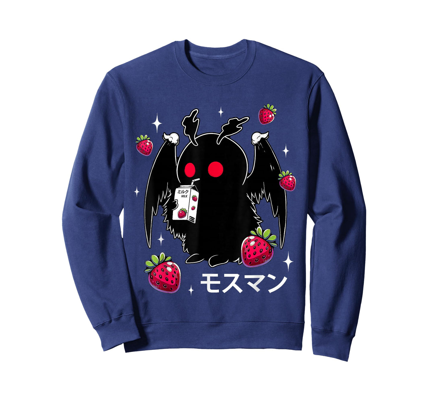 Mothman Kawaii Strawberry Milk Shake Cryptid T-Shirt