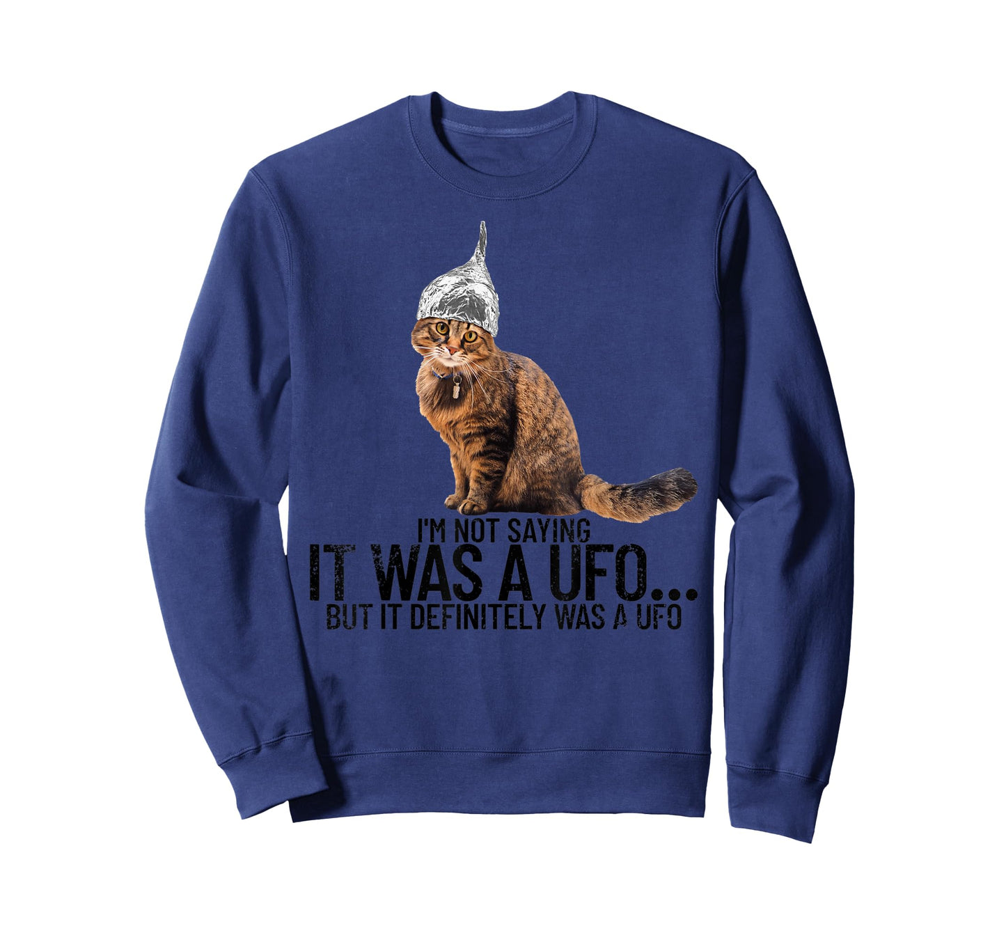 Conspiracy Cat UFO Conspiracy Theory Aliens Tin Foil Hat T-Shirt
