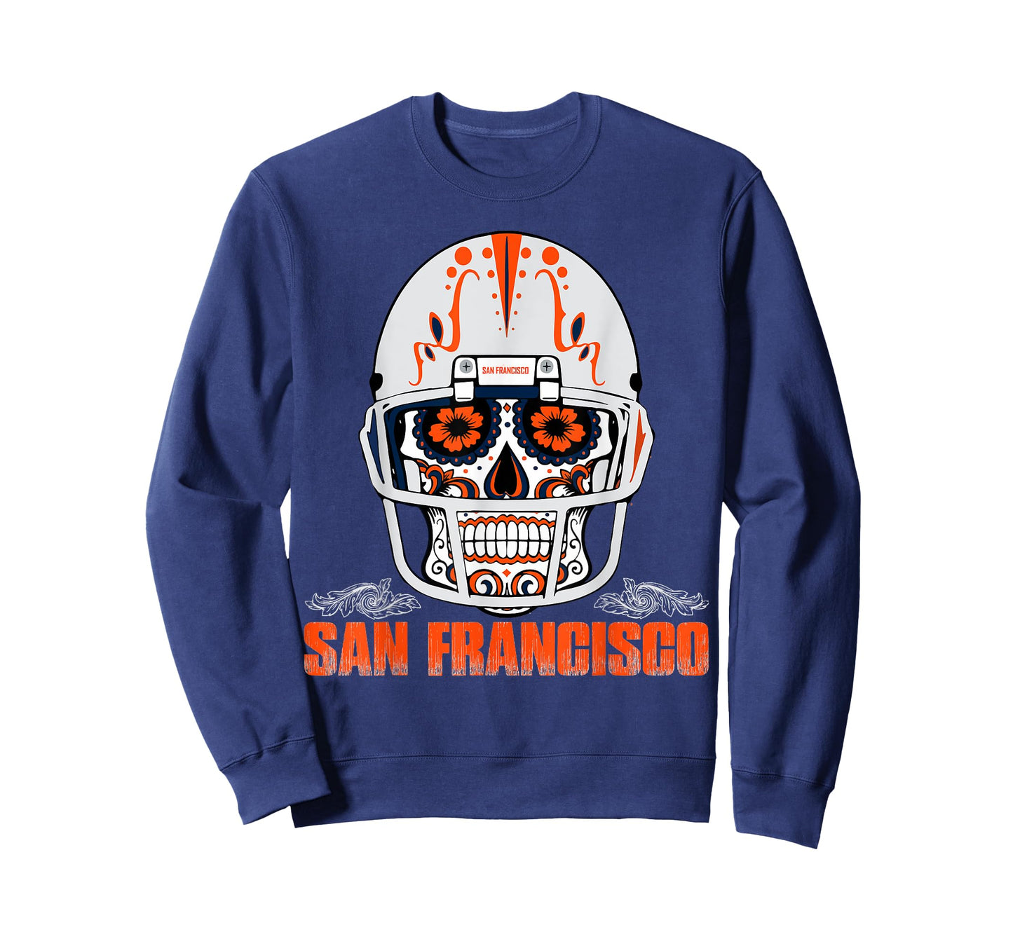 San Francisco Football Helmet Sugar Skull Day Of The Dead T-Shirt