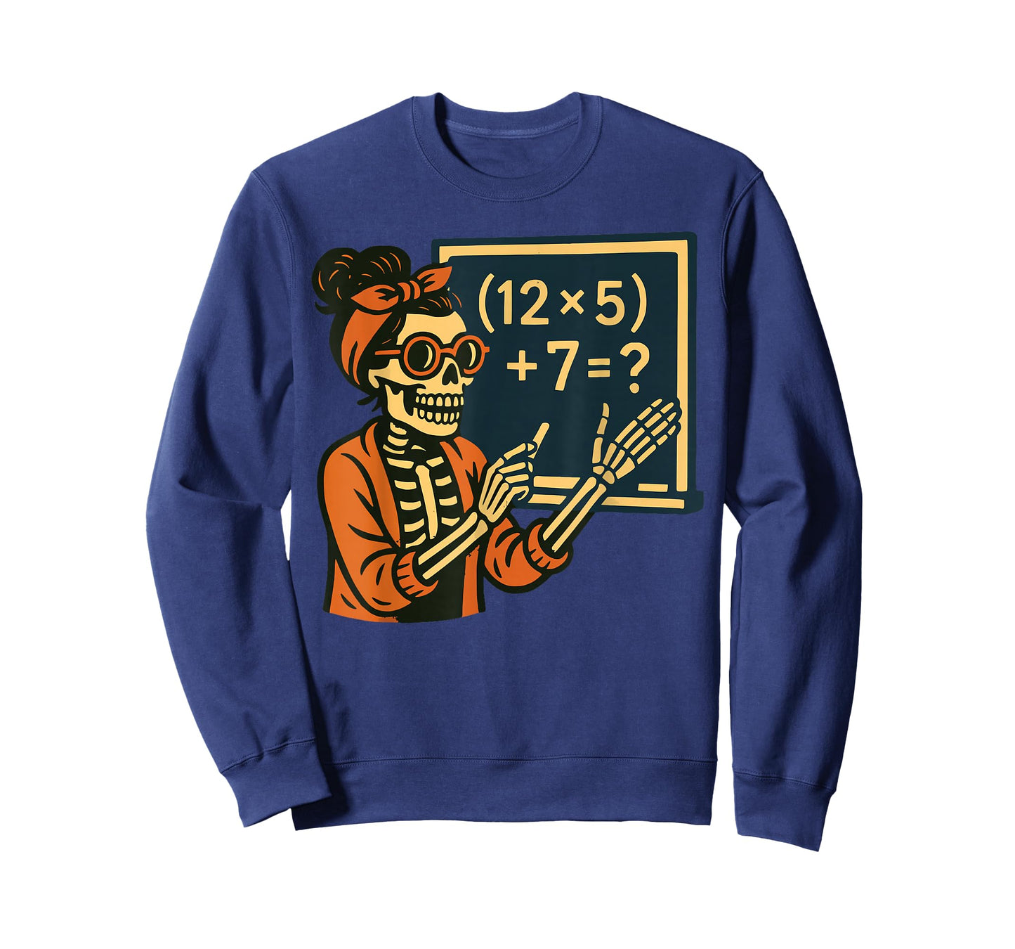 Halloween Teacher Six Seven Meme 6 7 Skeleton Spooky Costume T-Shirt