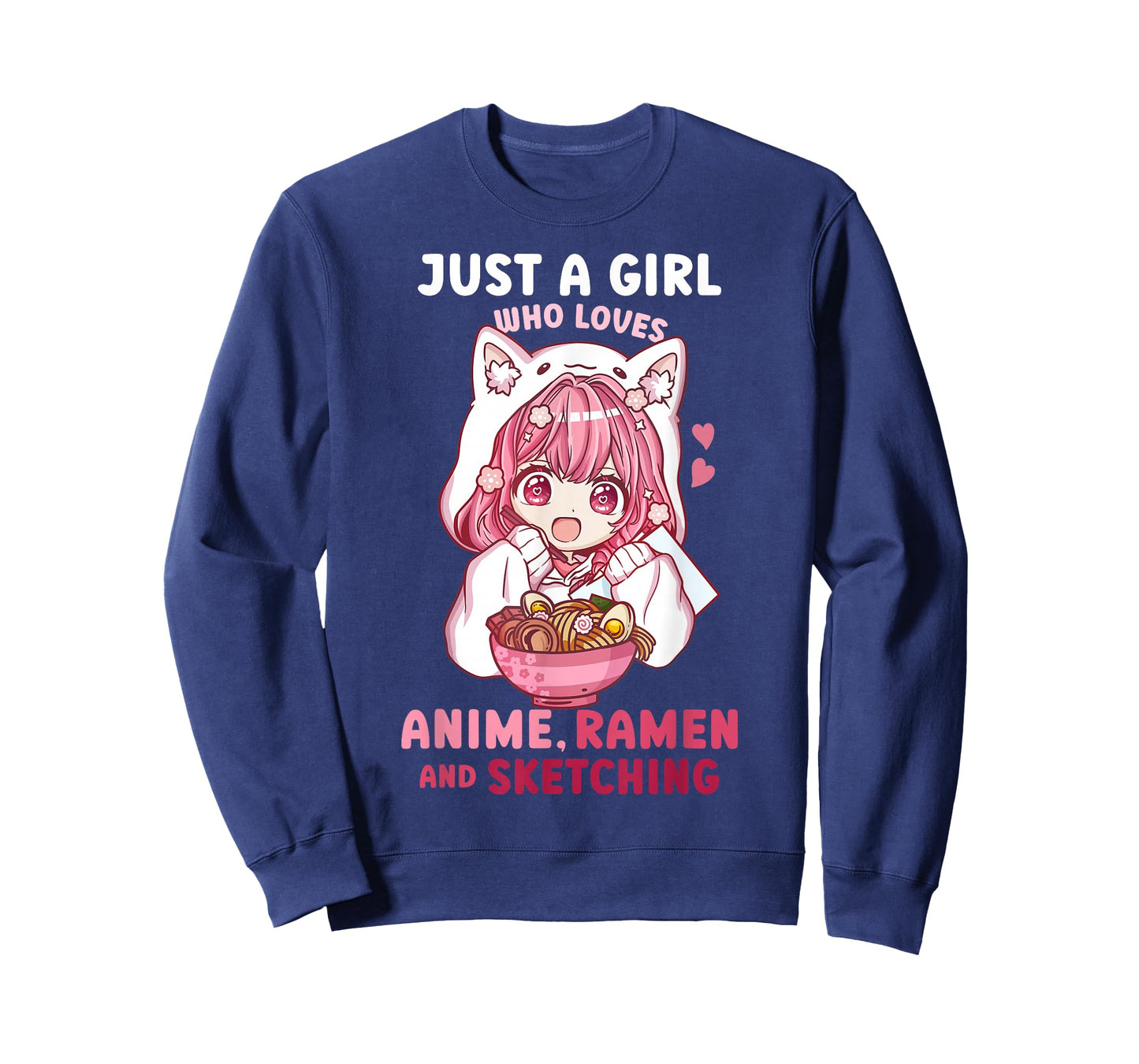 Anime Ramen Sketching Just a Girl Who Loves Anime Sketching T-Shirt