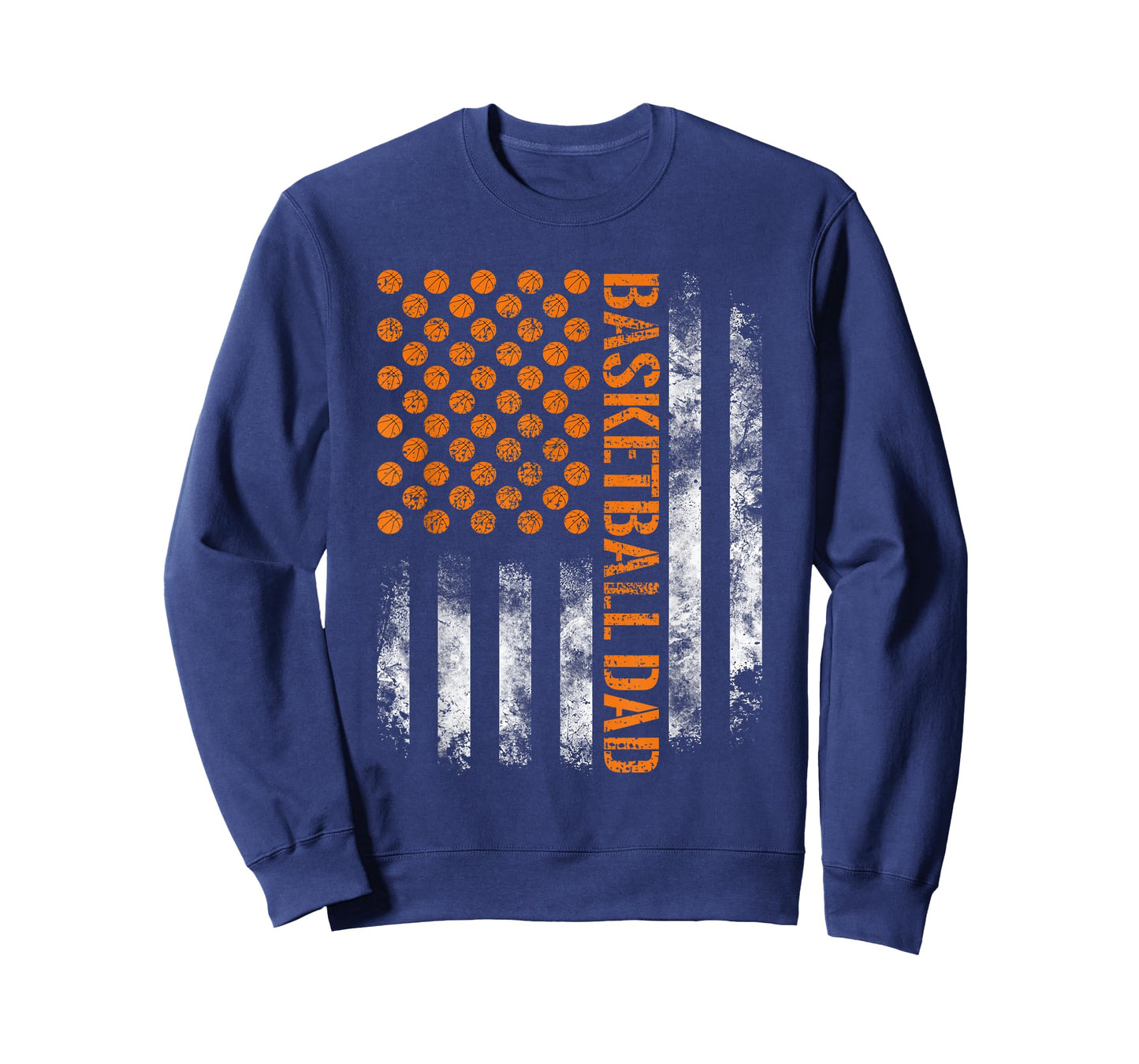 Proud Basketball Dad T-Shirt I USA Flag Daddy Team Jersey T-Shirt for Men