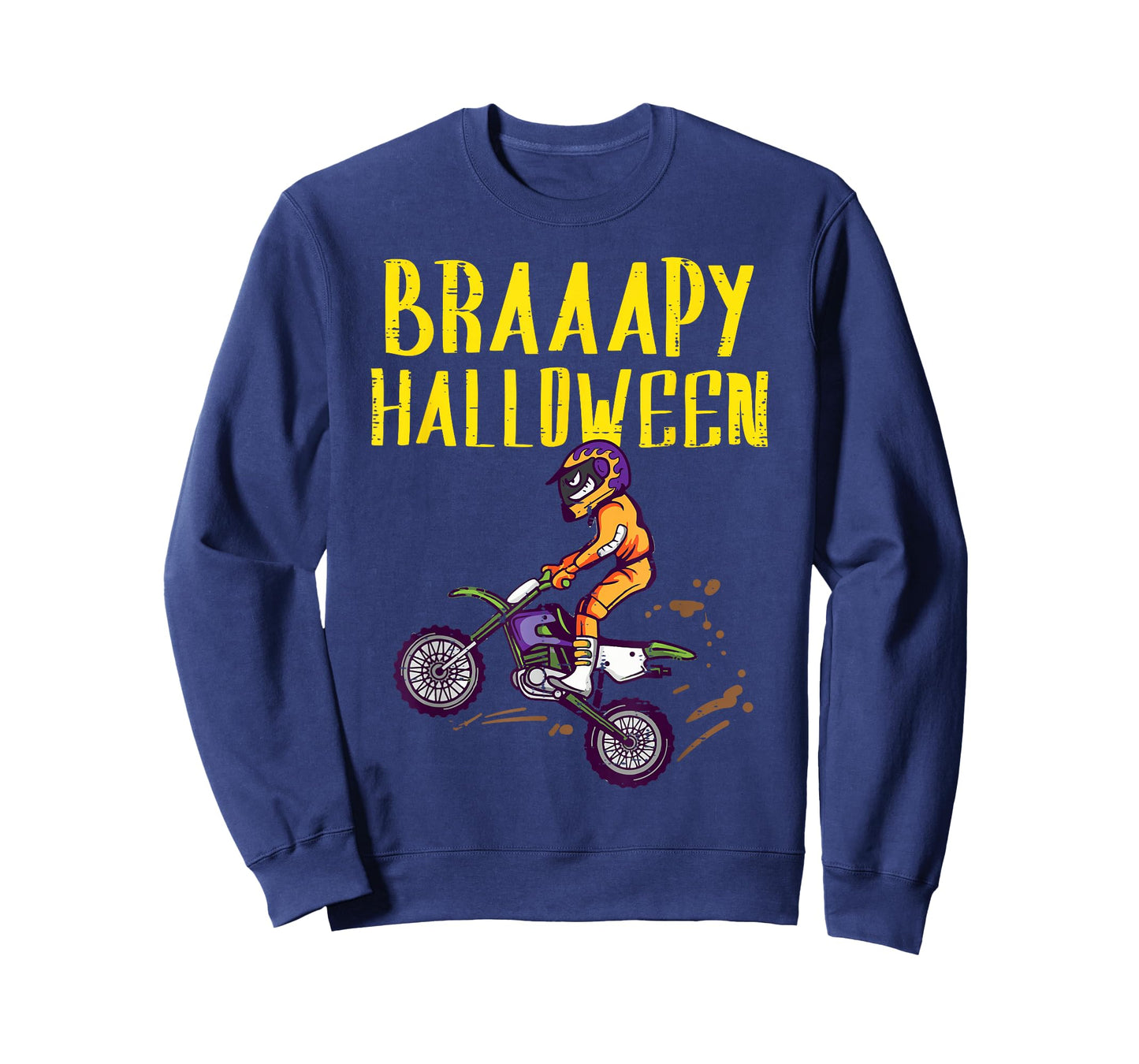 Braapy Halloween Dirtbike Motocross Costume Men Boys Kids T-Shirt