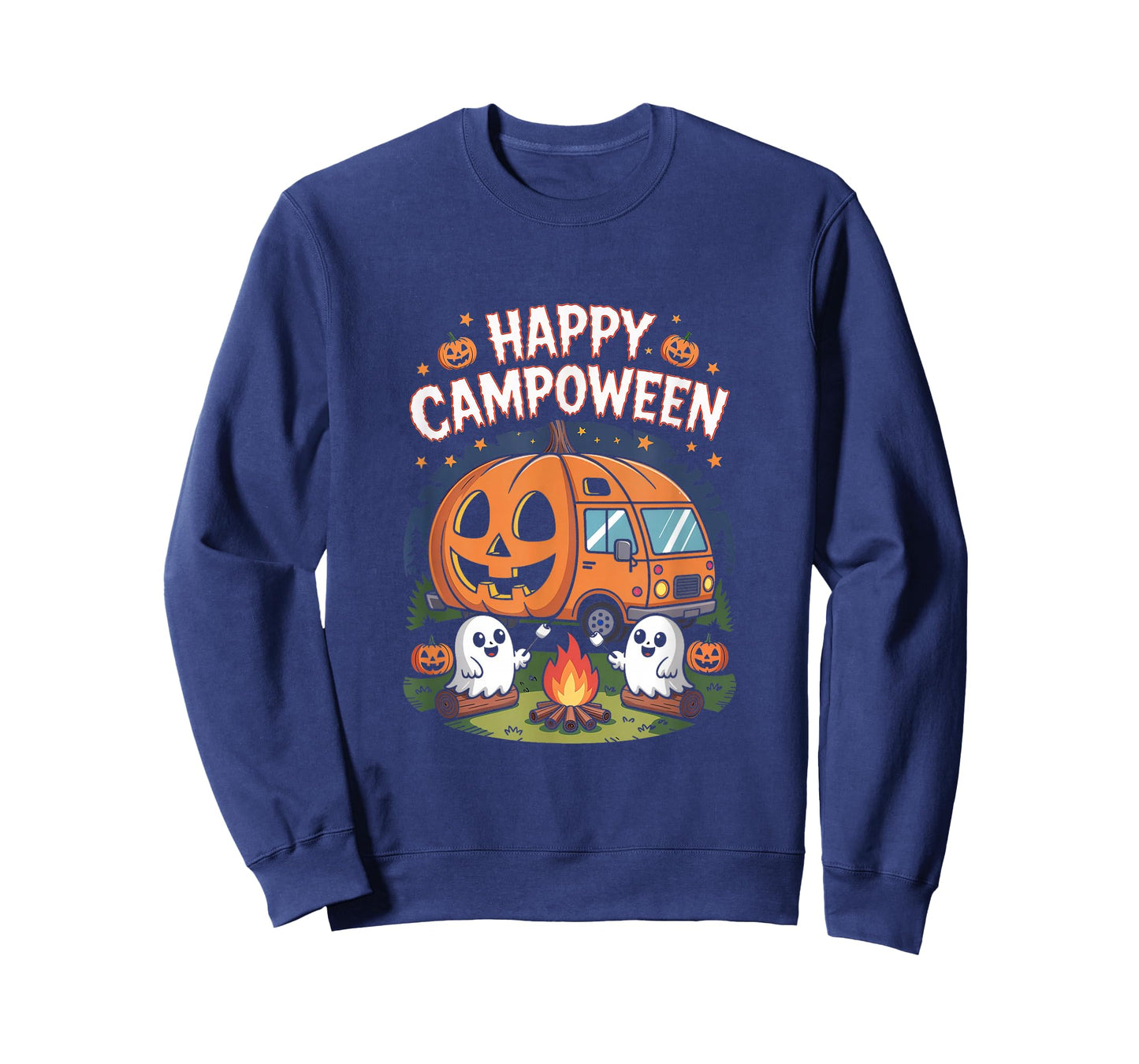 Happy Camp-O-Ween Halloween Camping Ghosts T-Shirt
