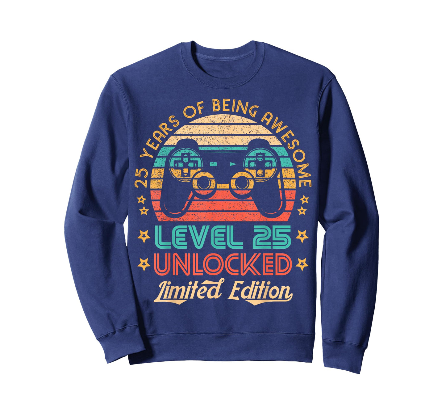 25th Birthday Level 25 Unlocked Limited Edition Gamer Gift T-Shirt
