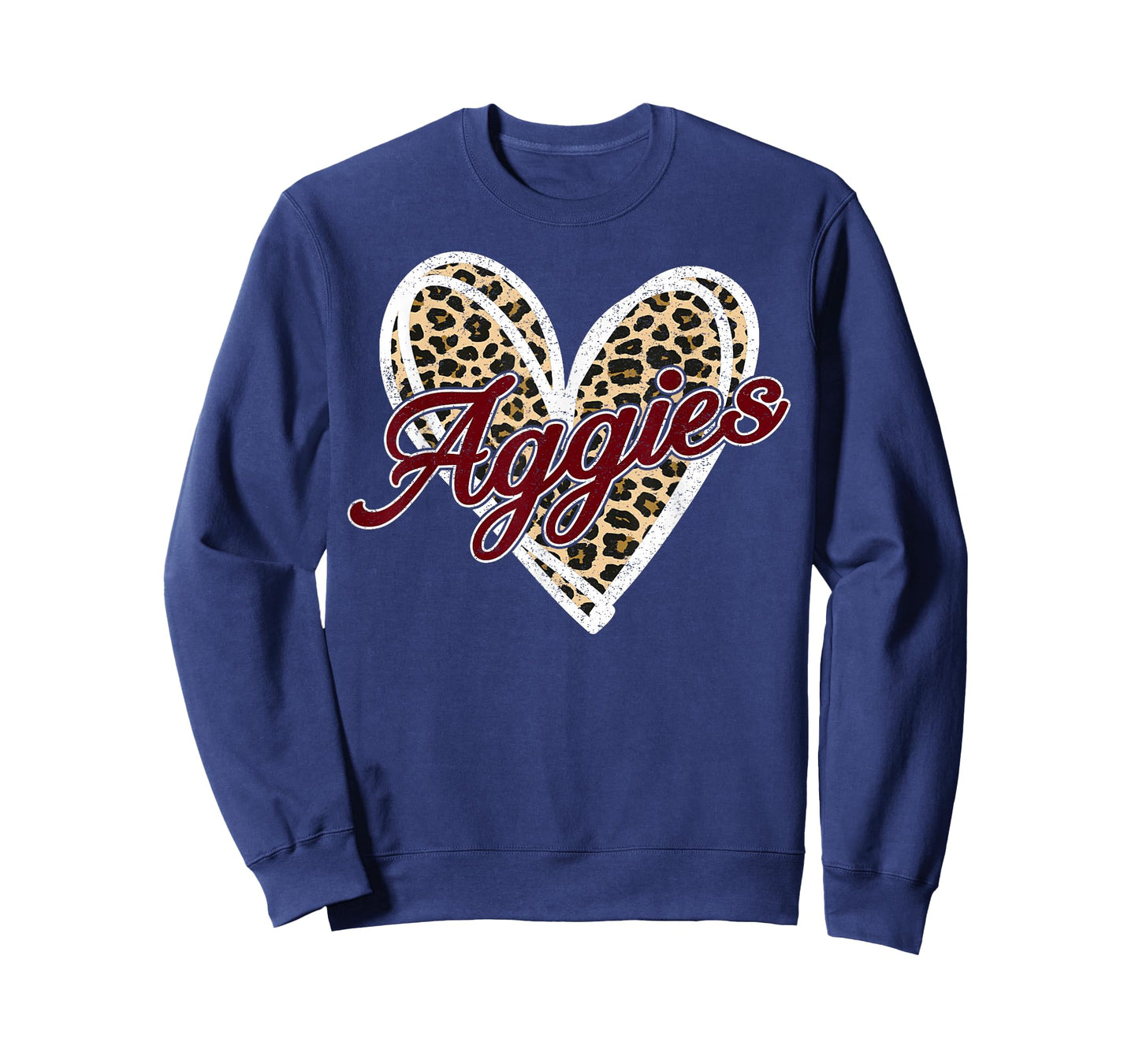 Retro Personalized Aggies-Heart Men Women Kid T-Shirt