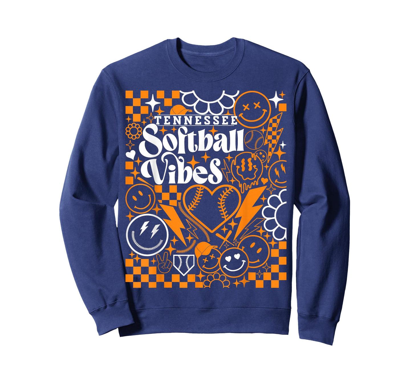 Tennessee Softball Vintage Mens Kids Team Retro Softball Fan T-Shirt