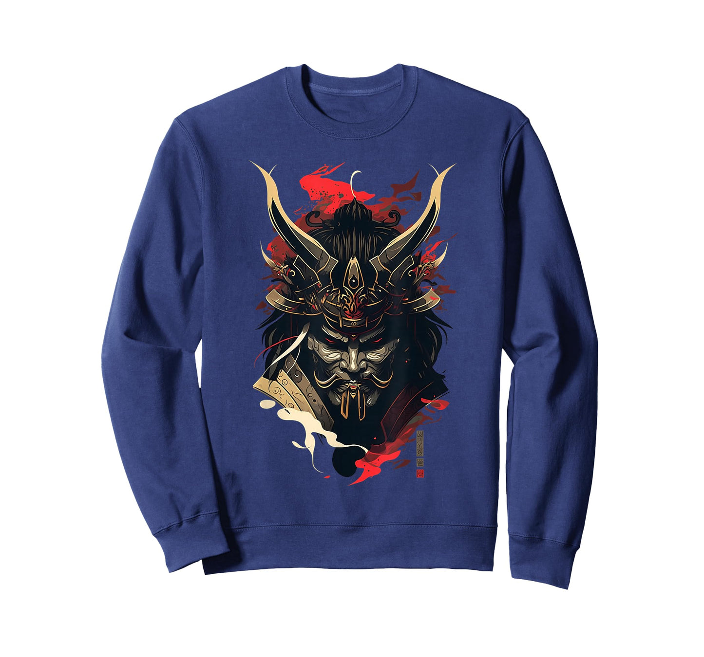 Samurai Mask Traditional Japanese Warrior Sword Retro Tattoo T-Shirt