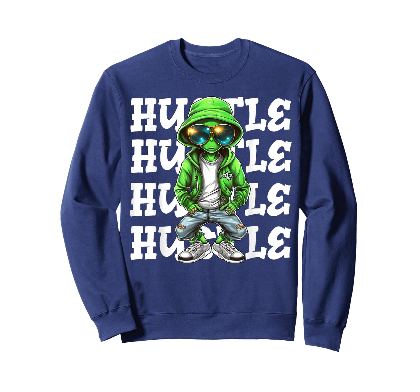Hip Hop Alien Hustle Money Urban UFO Alien Streetwear Hiphop T-Shirt