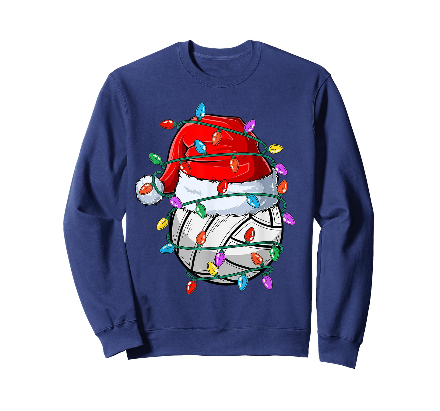 Christmas Volleyball Xmas Santa Sports Hat Ball Kids Boy Men T-Shirt