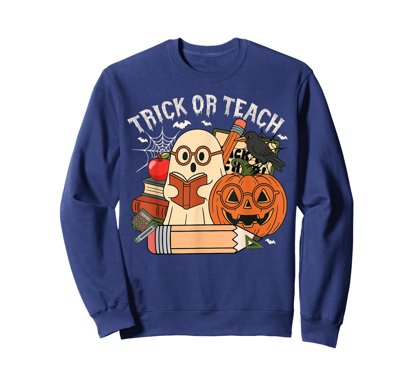 Trick Or Teach Retro Halloween Teacher Women Men Costume T-Shirt
