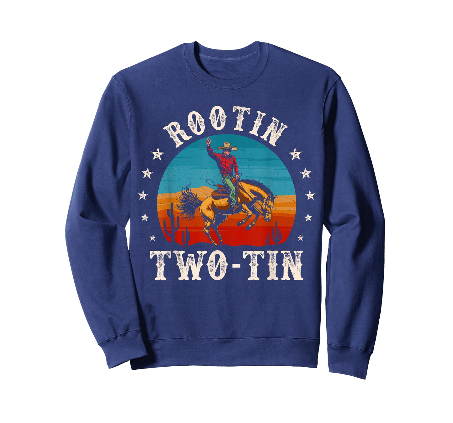 Rootin Two-tin Cowboy 2nd Birthday 2 Year Old Boy Rodeo Bday T-Shirt