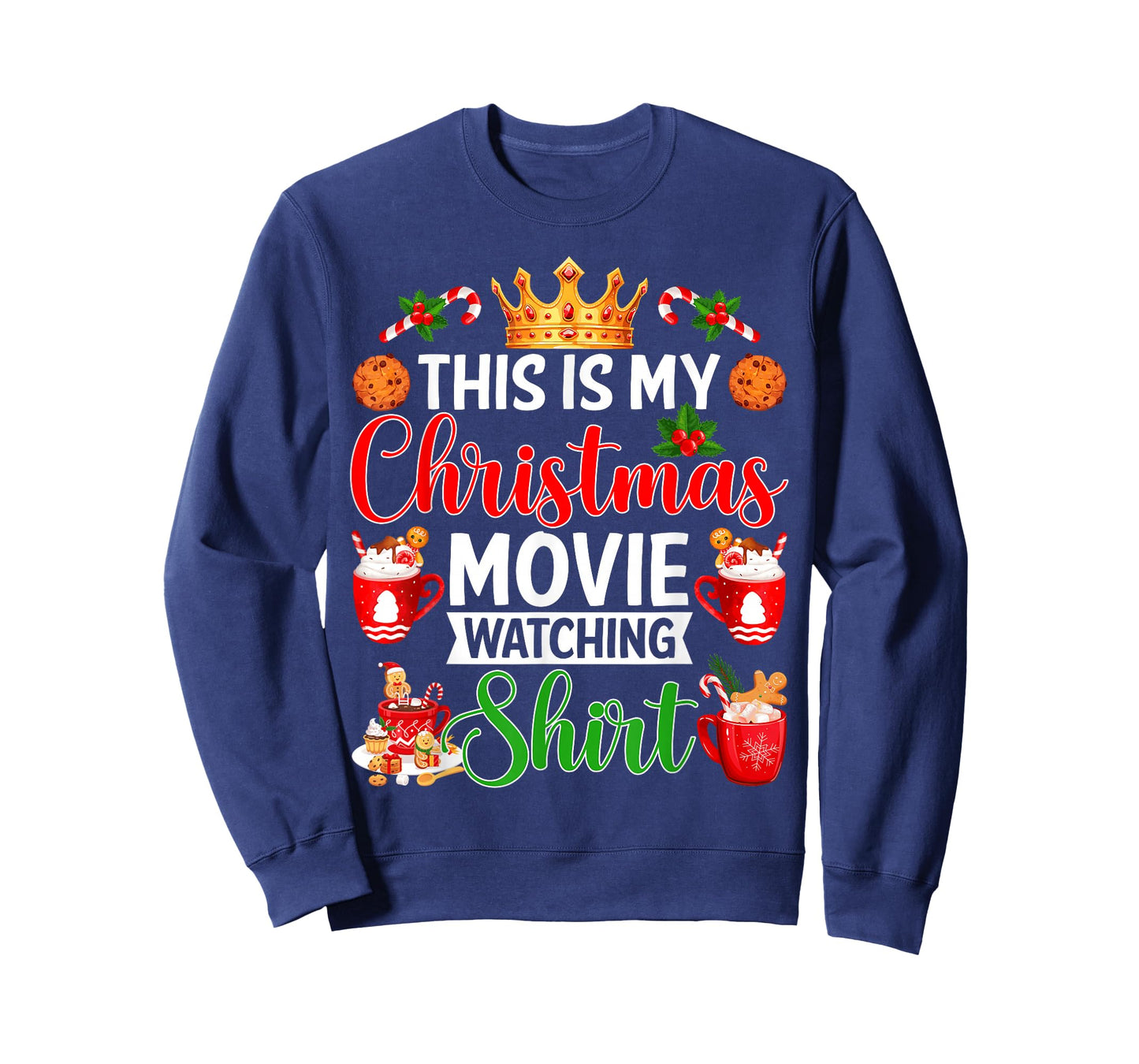 This is My Christmas Movie Watching Shirt Merry Christmas T-Shirt
