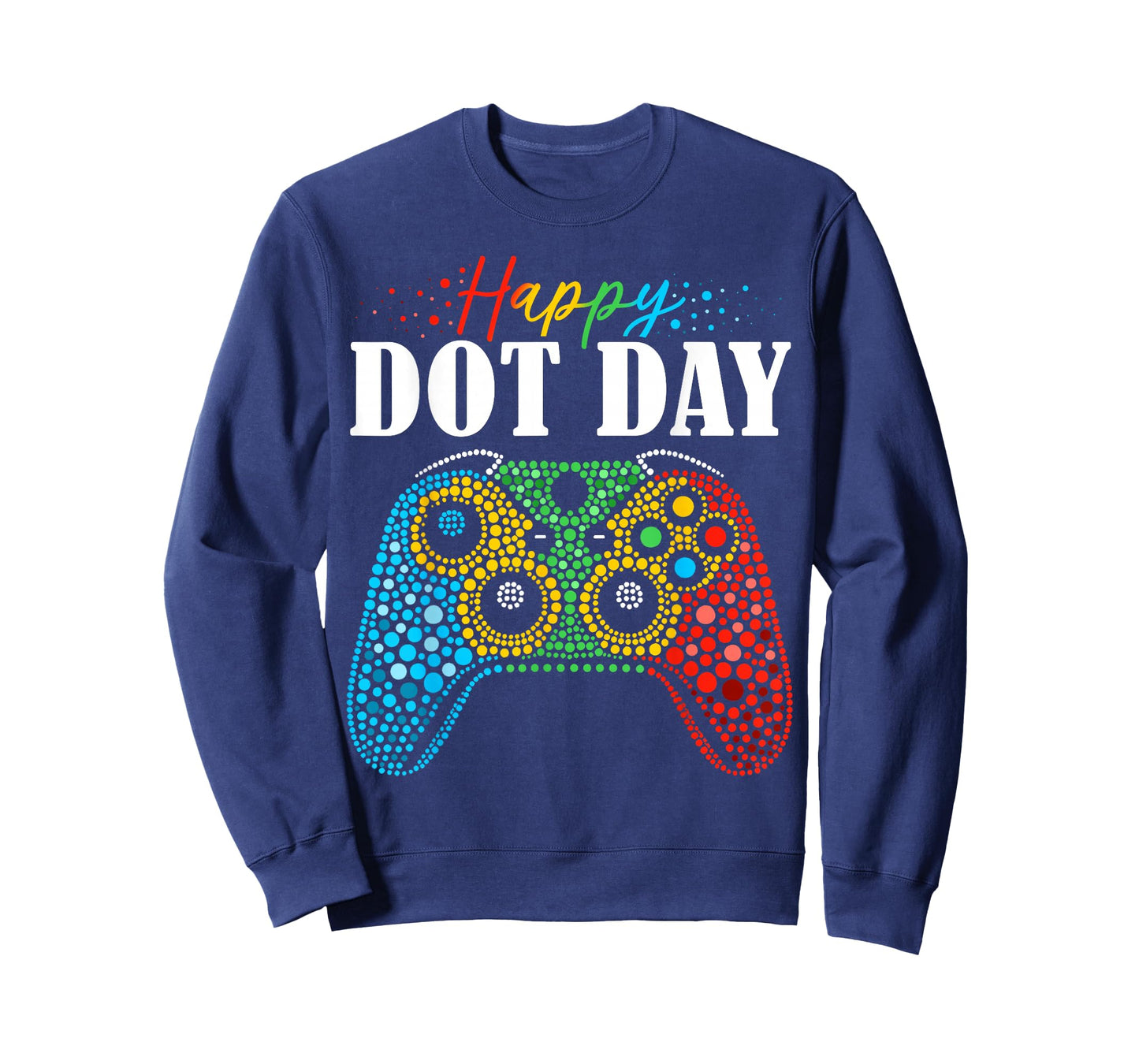 Happy Dot Day Gamer Controller Polka Dot Creative School T-Shirt