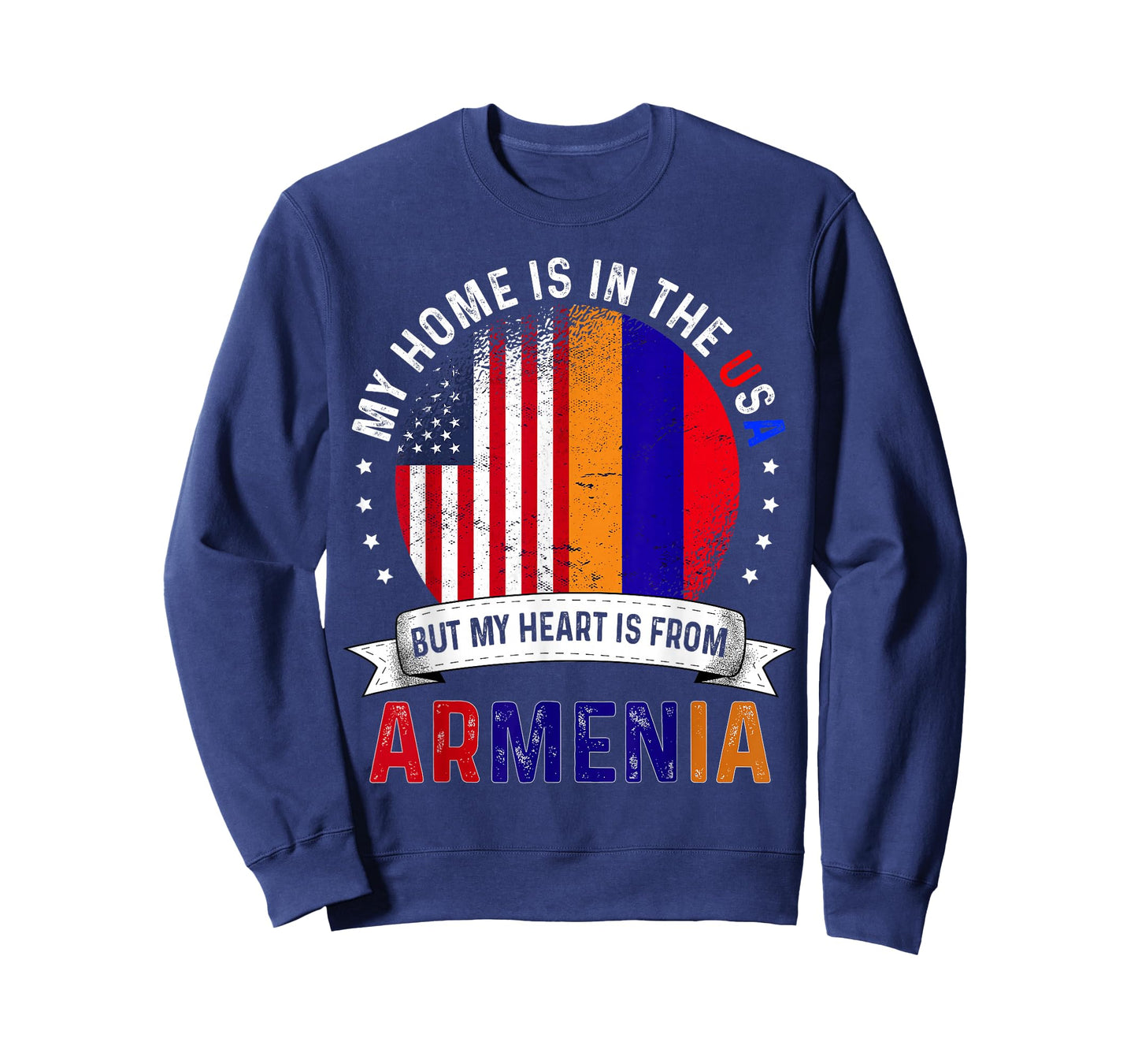 Armenian American Patriot Heart is from Armenia Flag T-Shirt